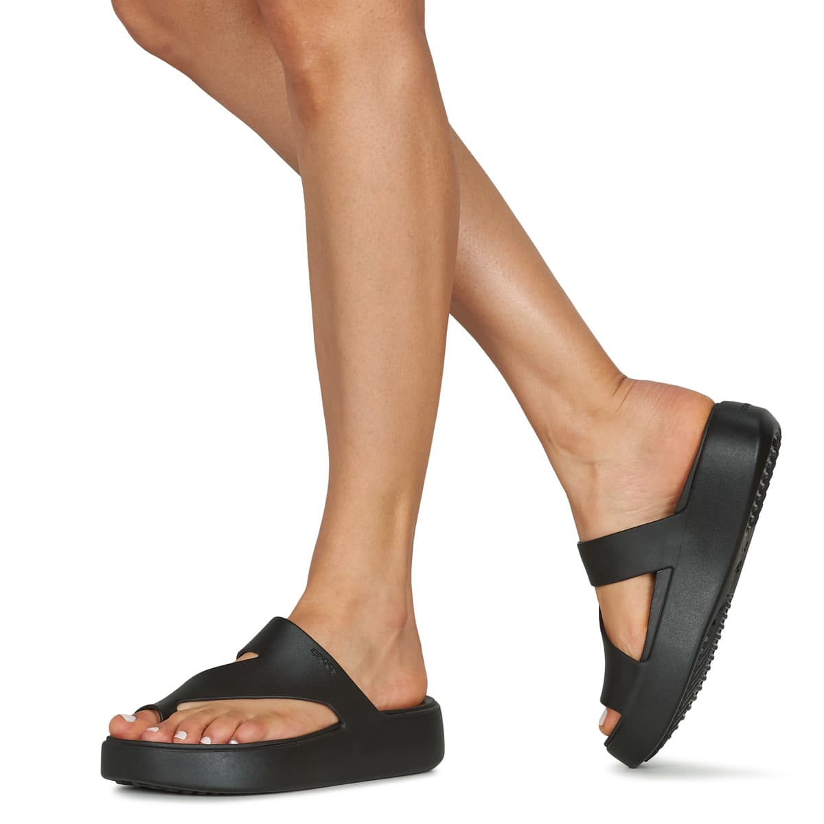 Women's Flip Flops Crocs Black