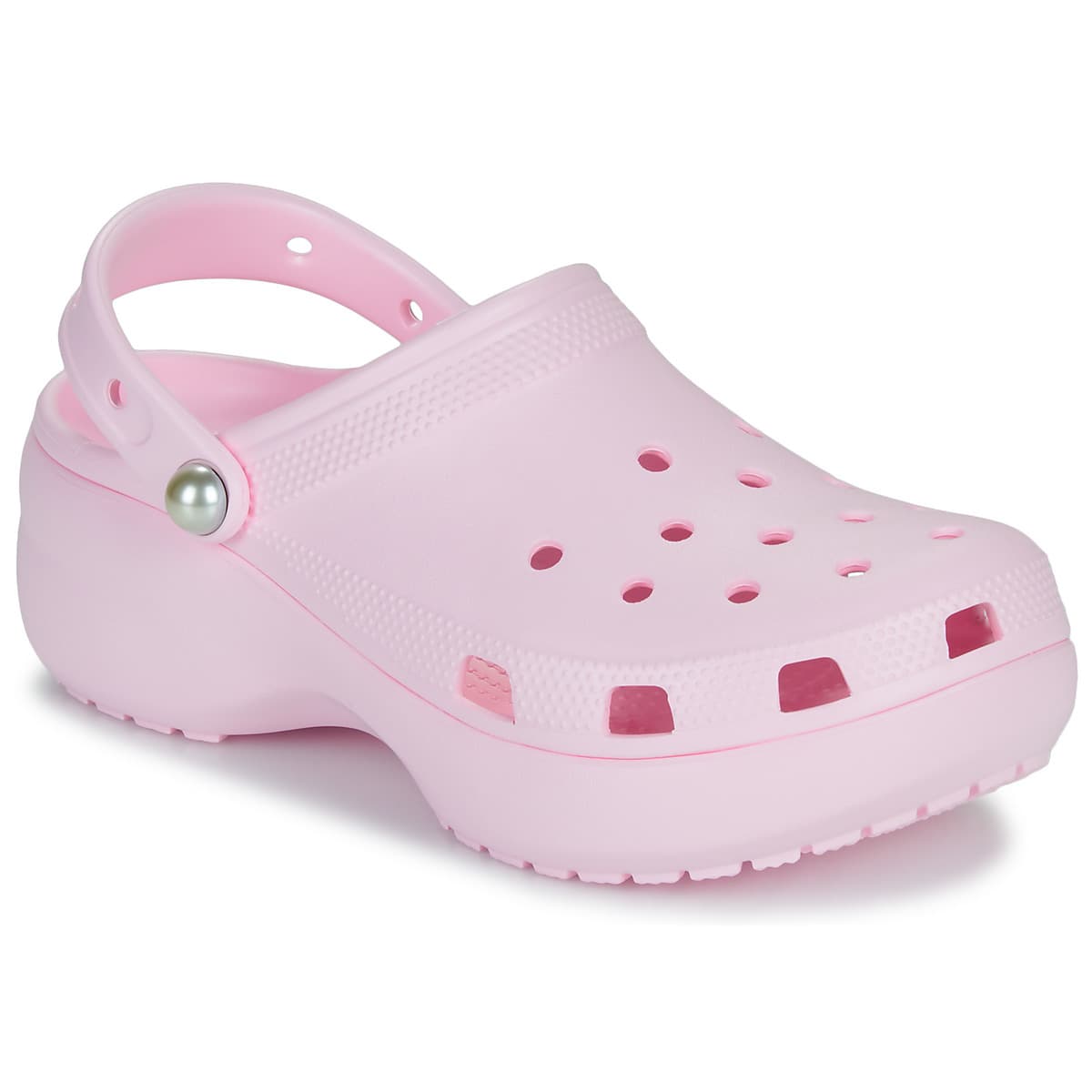 Γυναικείο Σαμπό Crocs Classic Platform Pearl Clog Ανατομικό Χρώματος Ροζ 211231-6ZW