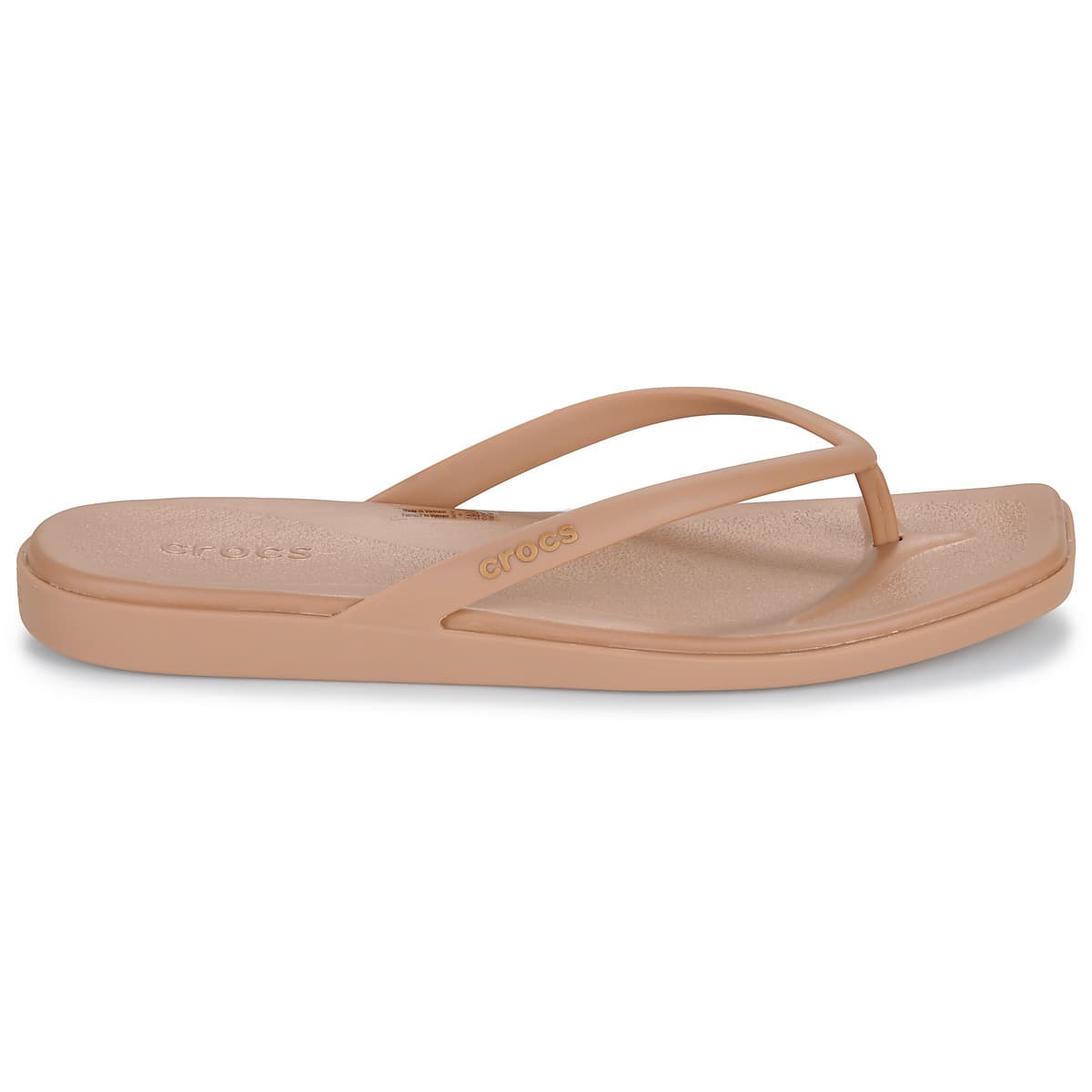 Women's Flip Flops Crocs Beige