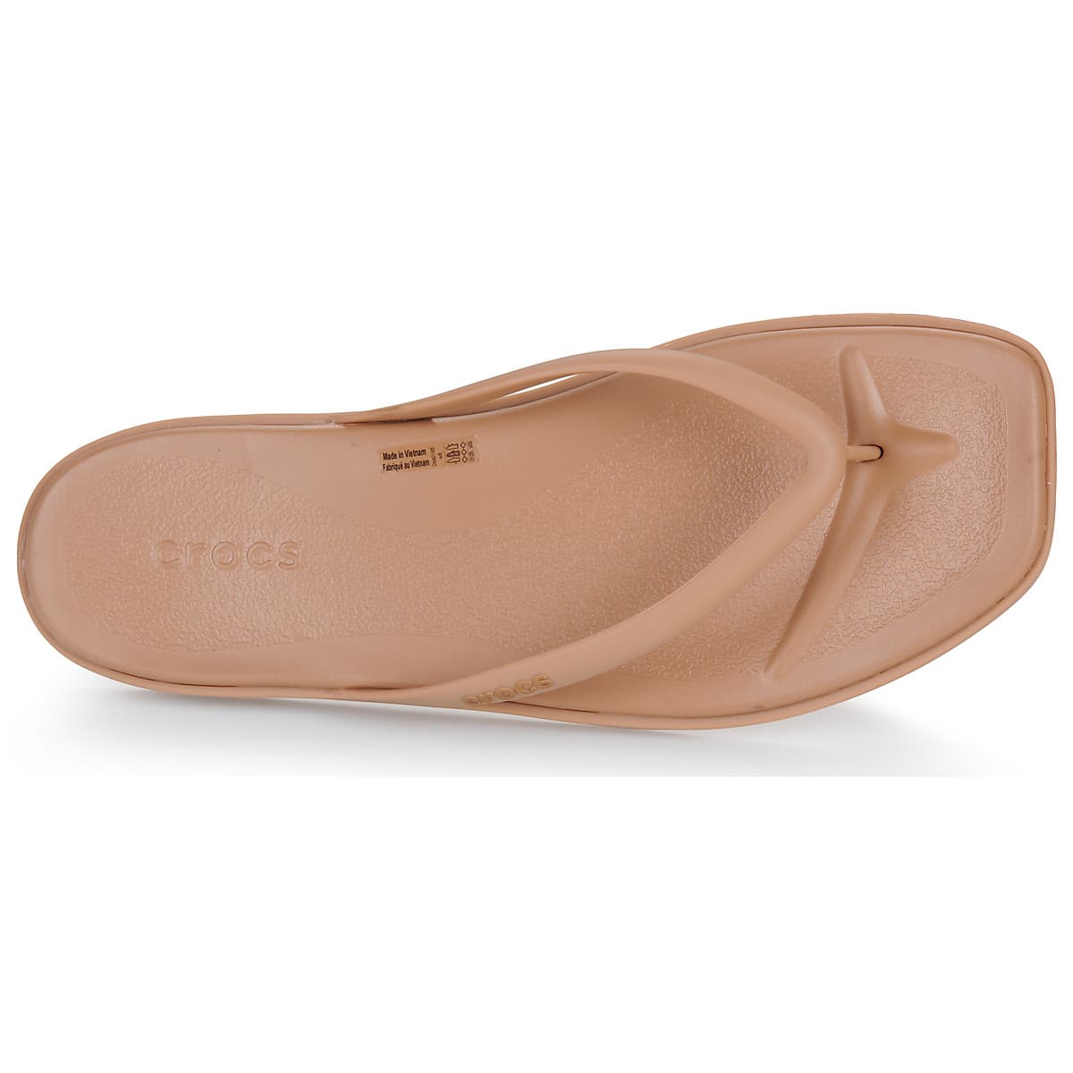 Women's Flip Flops Crocs Beige