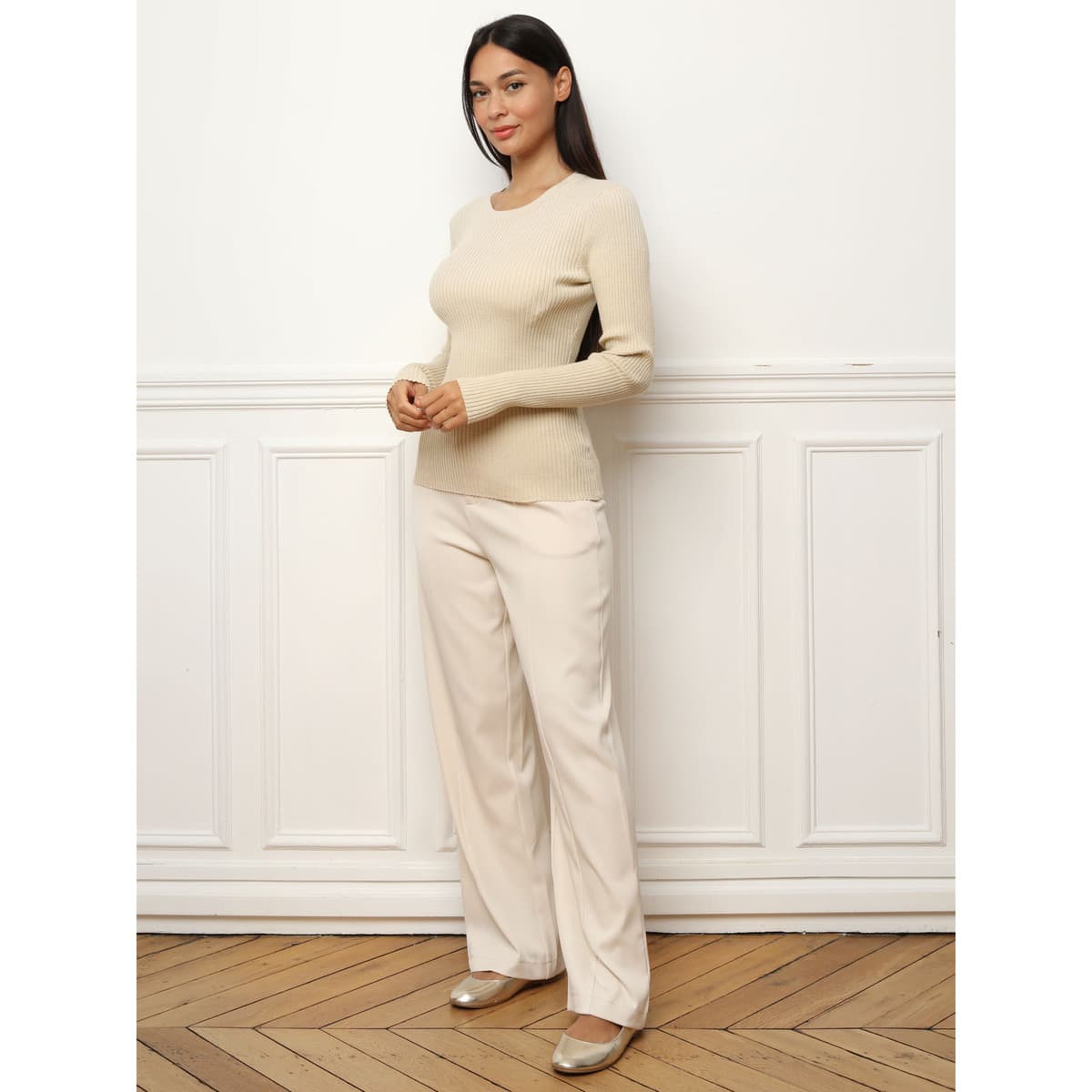 Women's Sweaters La Modeuse Beige