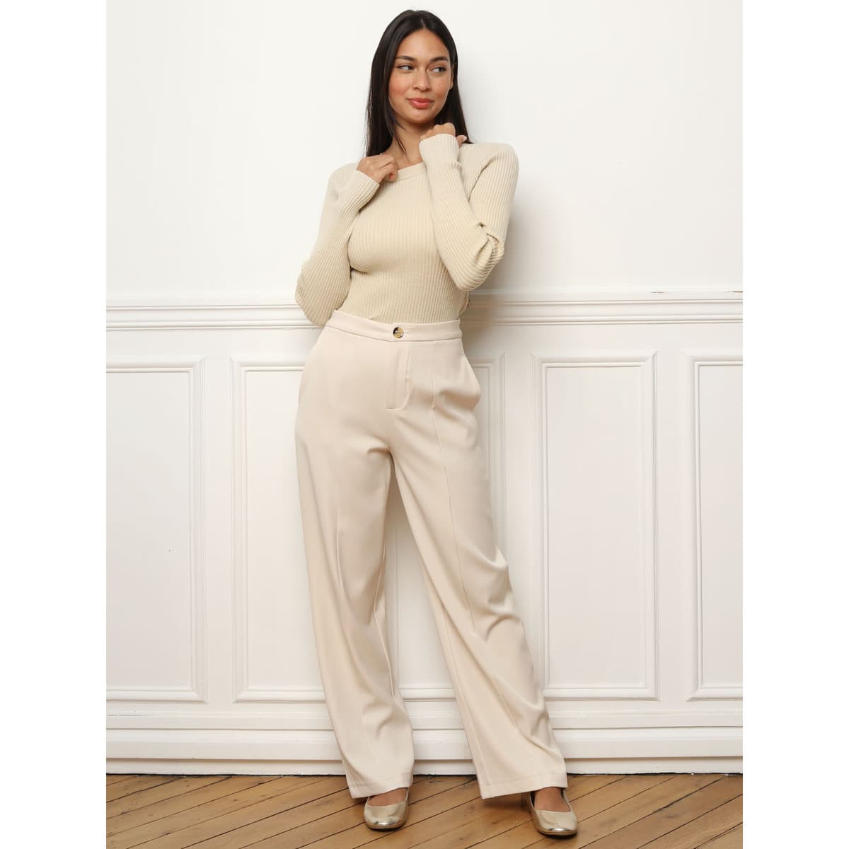 Women's Sweaters La Modeuse Beige