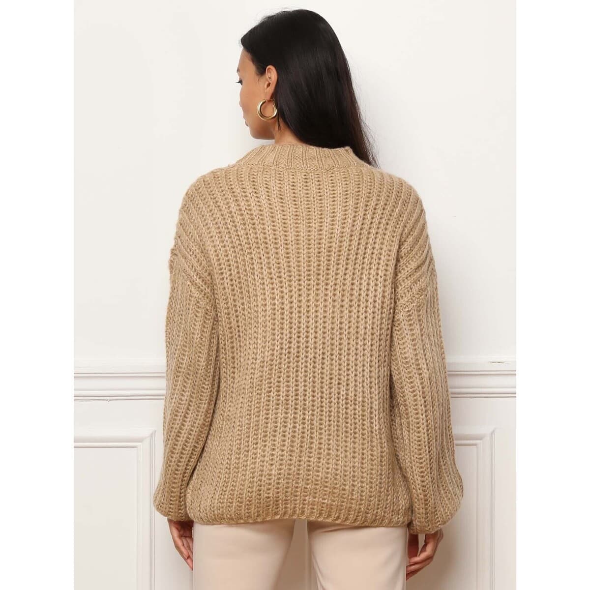 Women's Sweaters La Modeuse Beige