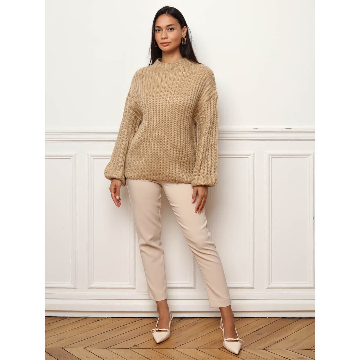 Women's Sweaters La Modeuse Beige