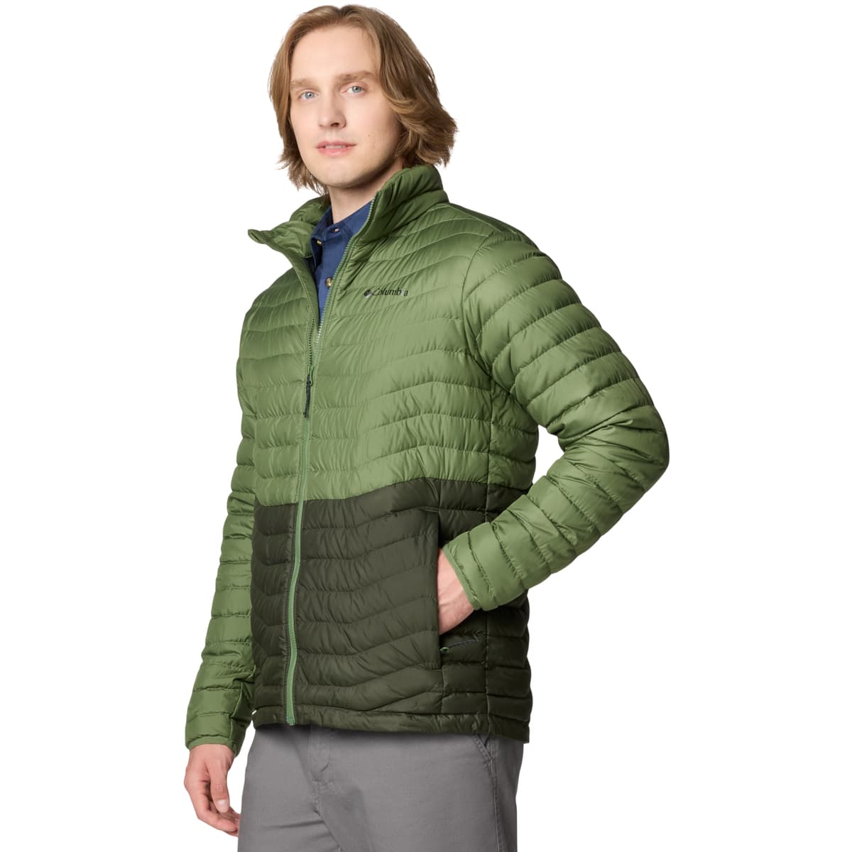 Men's Parkas Columbia Green