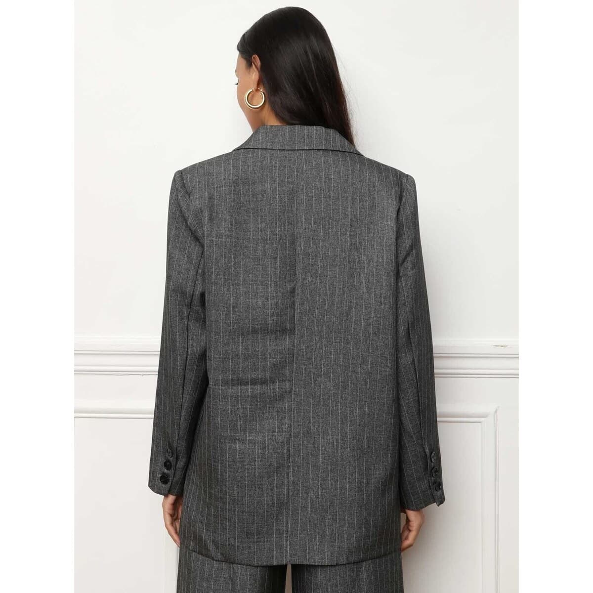 Women's Blazers La Modeuse Gray