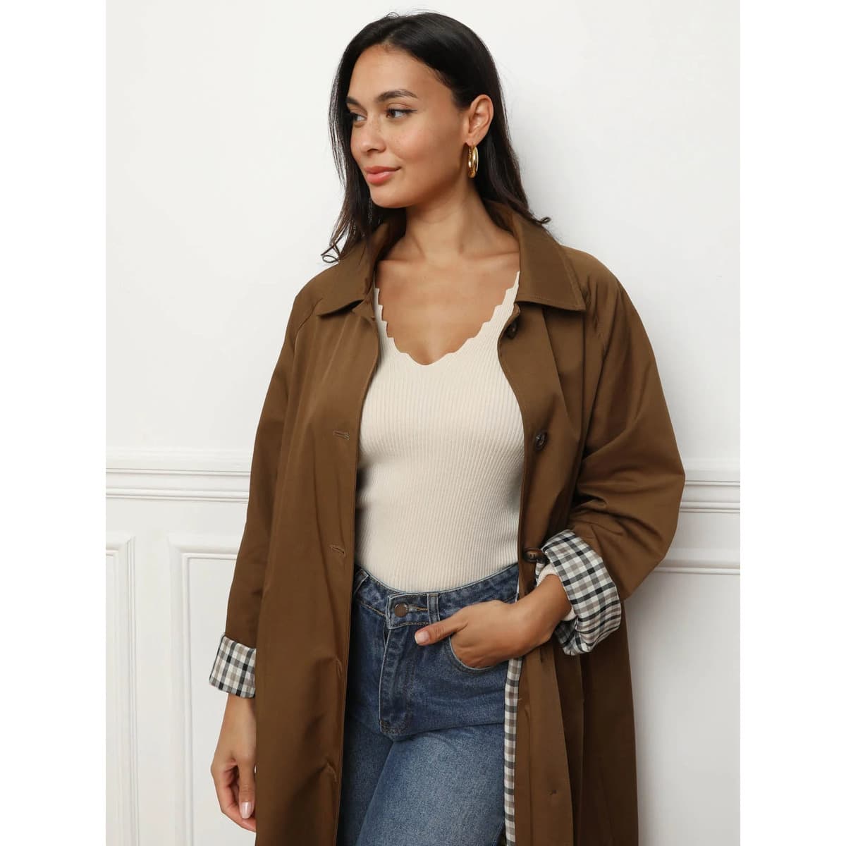 Women's Coats La Modeuse Brown