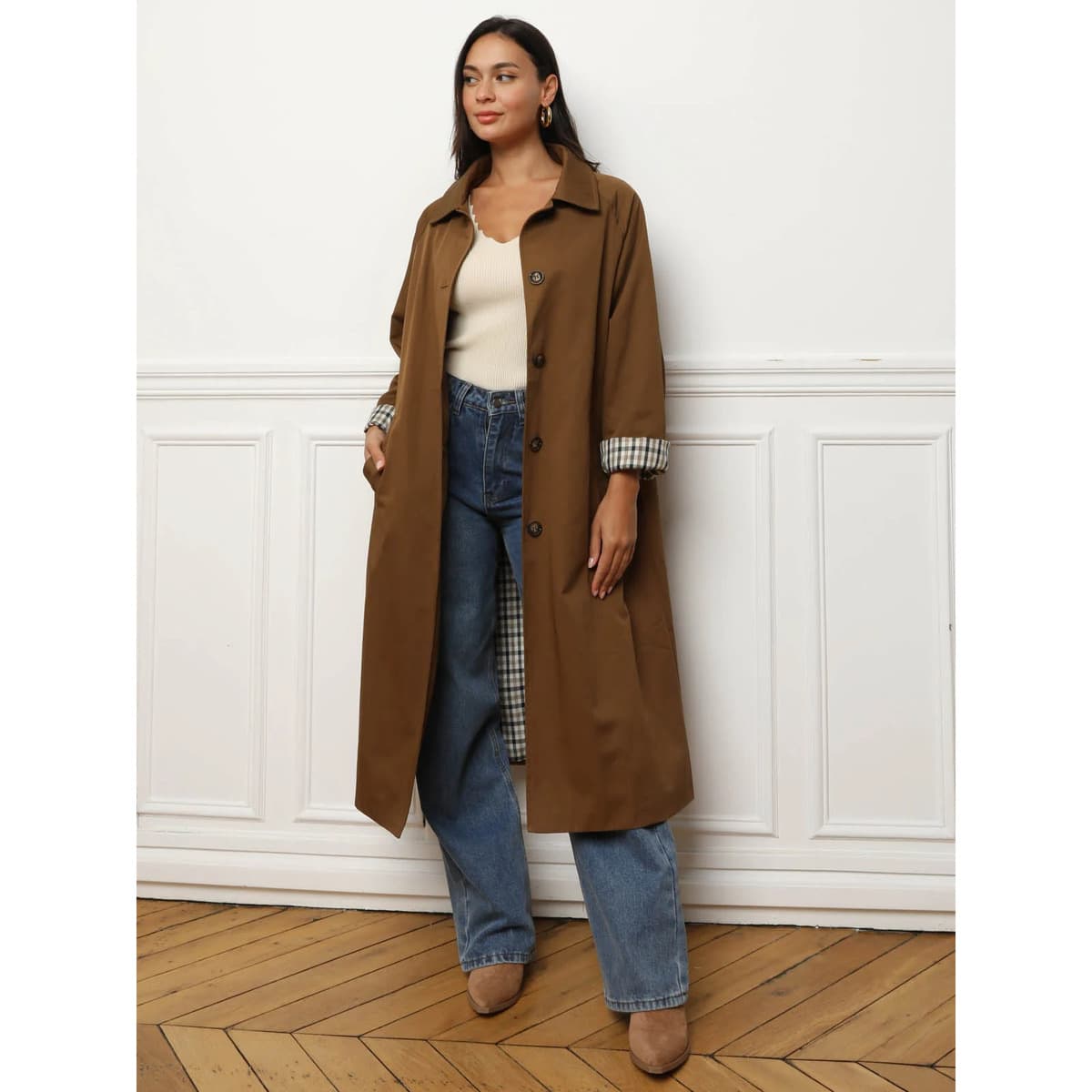 Women's Coats La Modeuse Brown