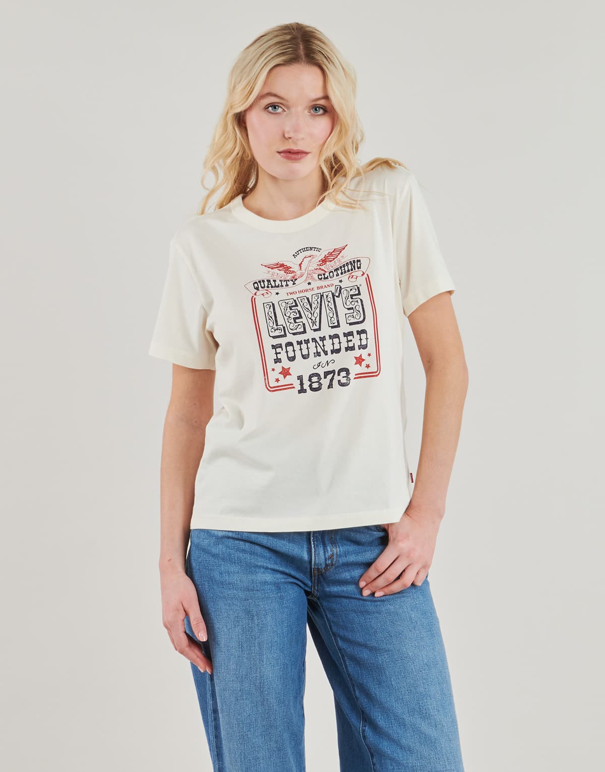 Women's T-Shirts Levis White