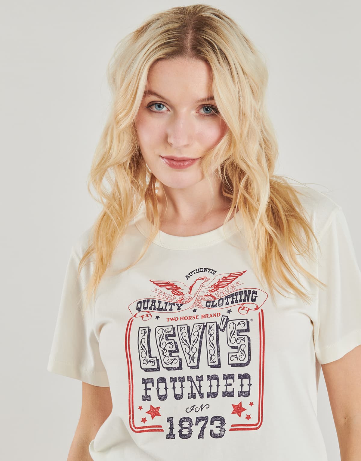 Women's T-Shirts Levis White