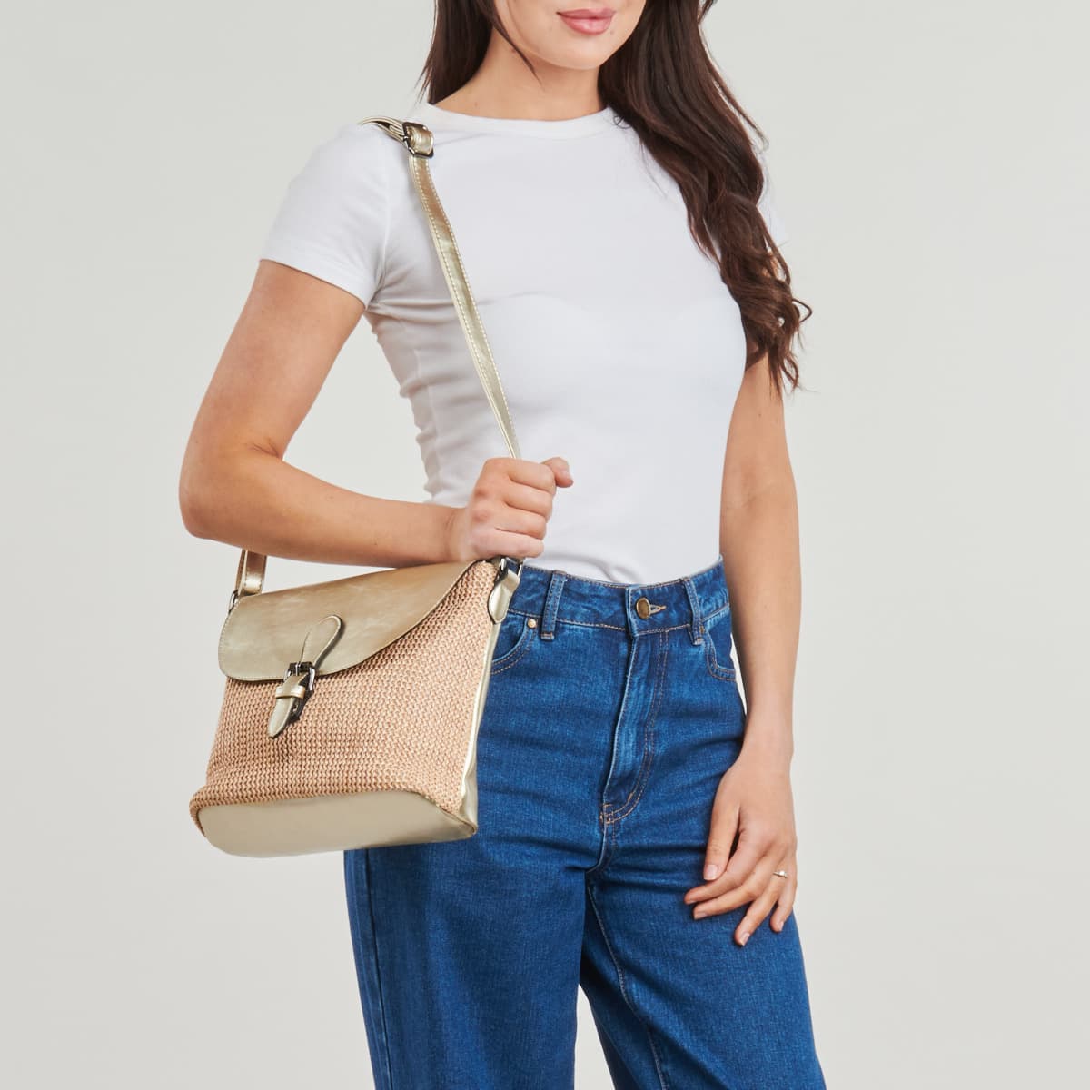 Women's Shoulder Bags Casual Attitude Beige