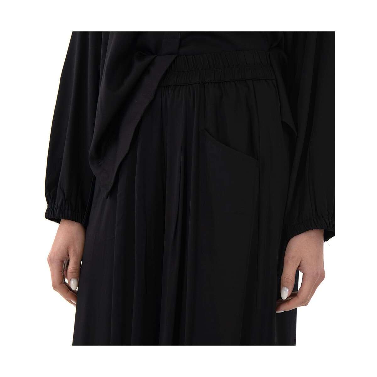 Women's Pants Black N Black Multicolor