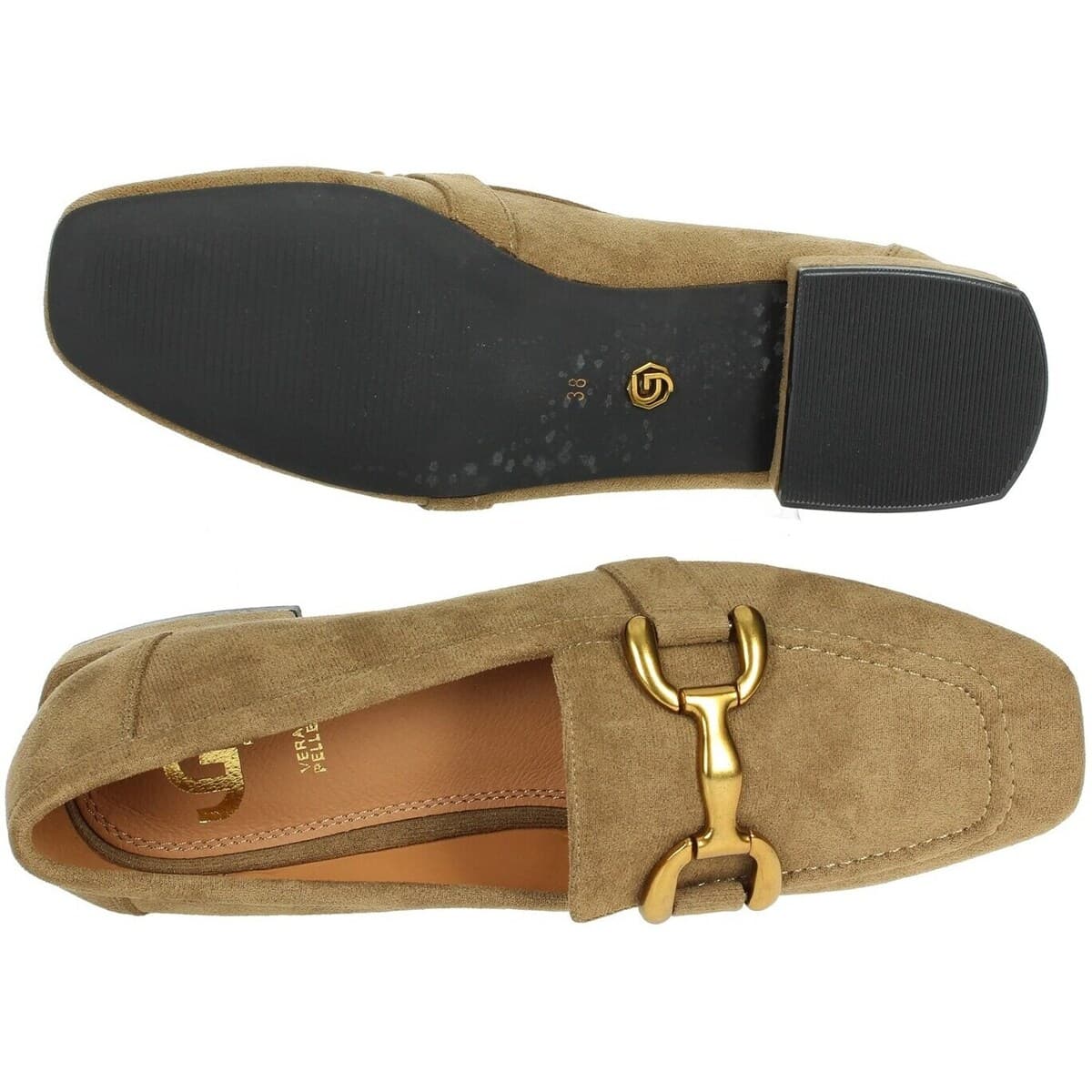 Women's Loafers Gold&gold