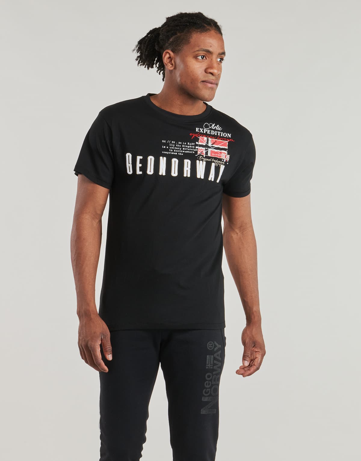 Men's T-Shirts Geographical Norway Black