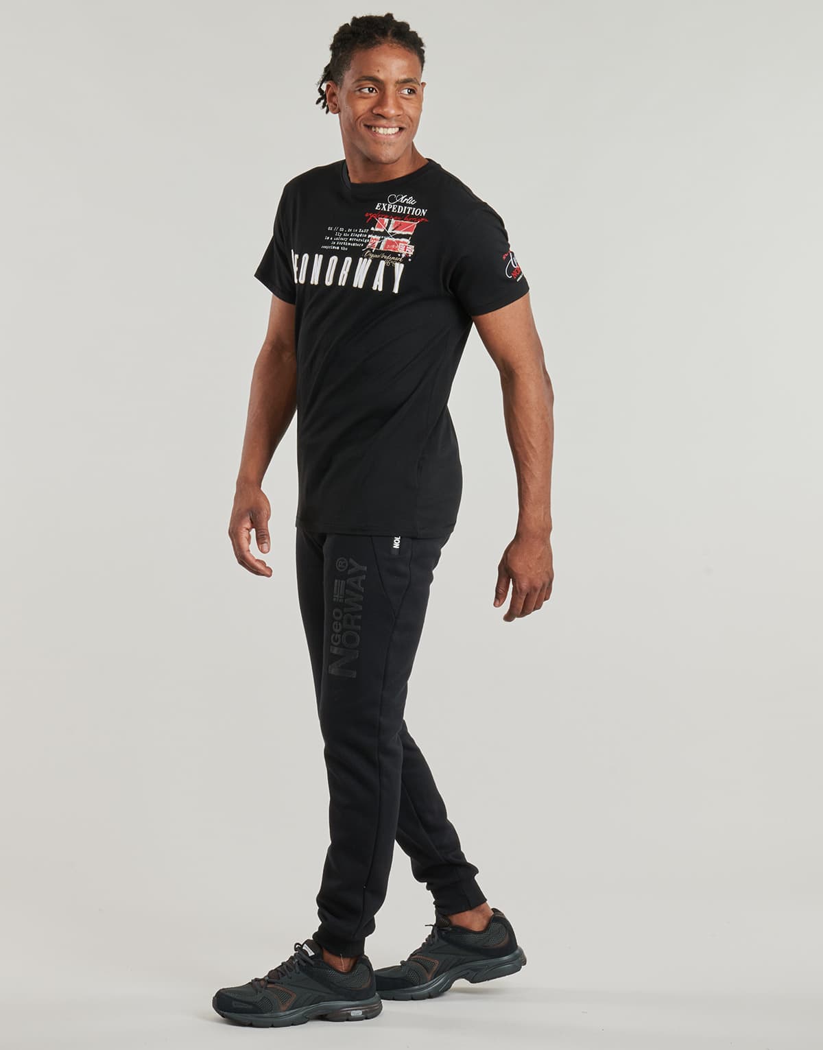 Men's T-Shirts Geographical Norway Black