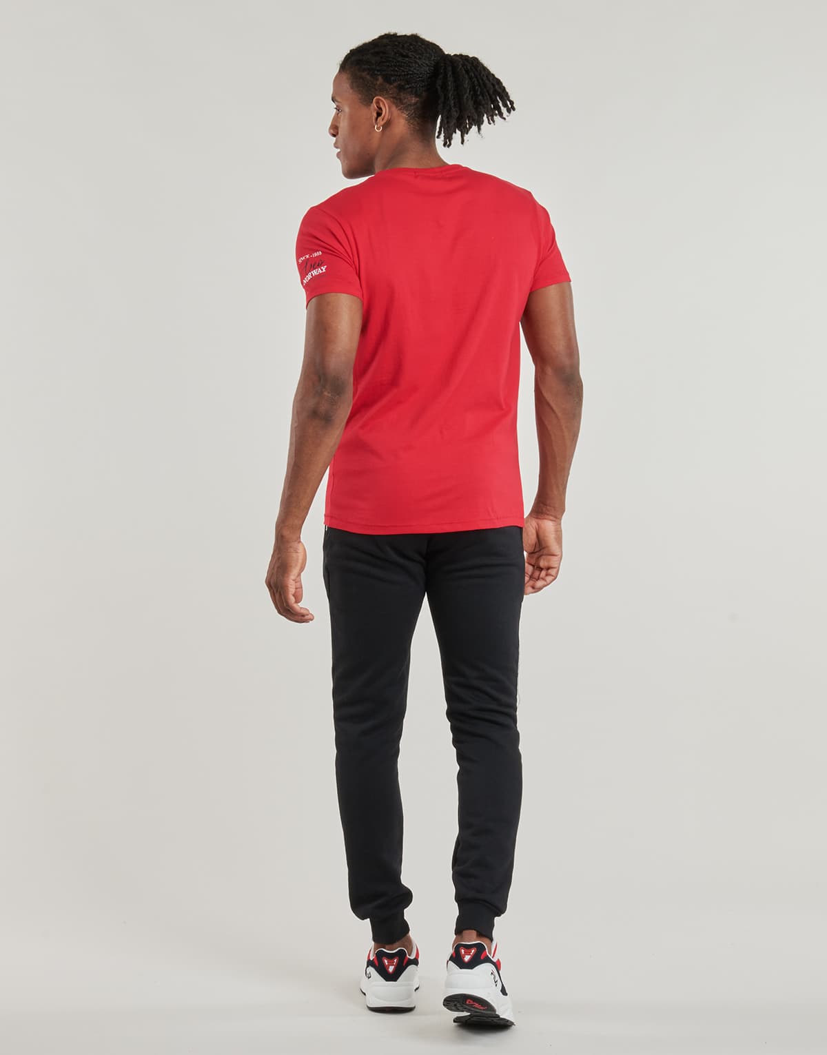 Men's T-Shirts Geographical Norway Red