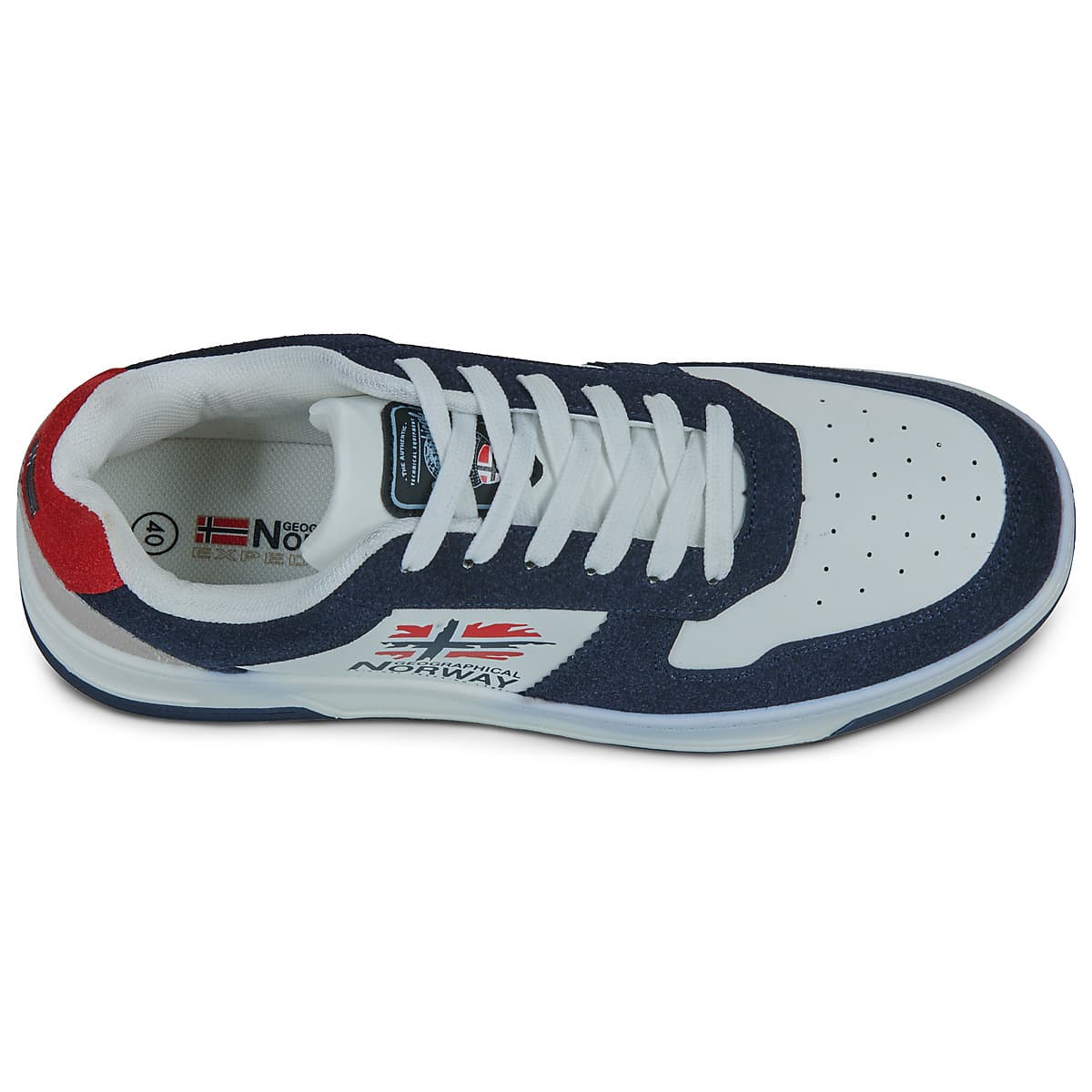 Men's Sneakers Geographical Norway White