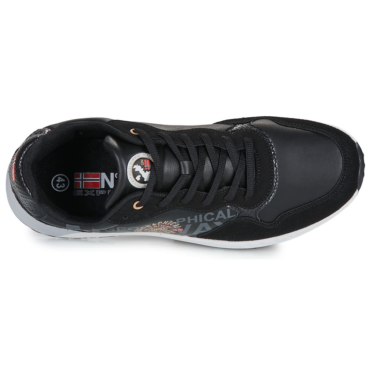 Men's Sneakers Geographical Norway Black