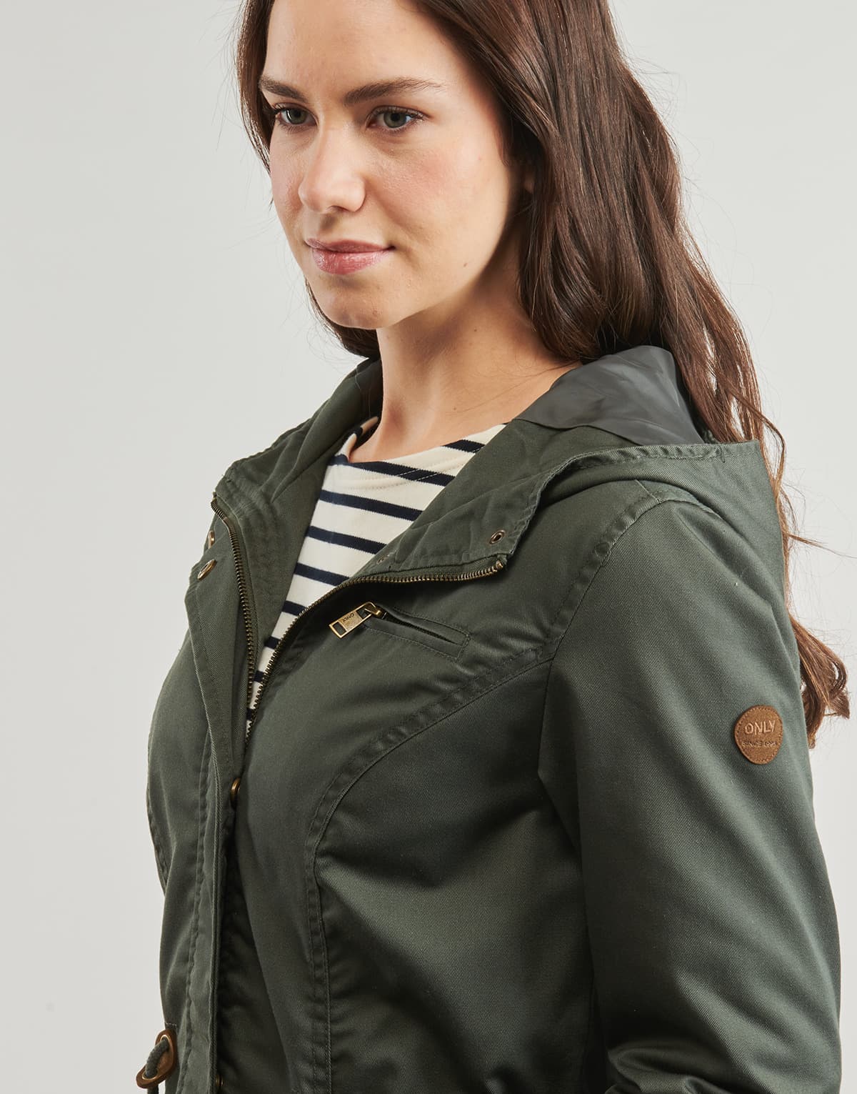 Women's Parkas Only Green