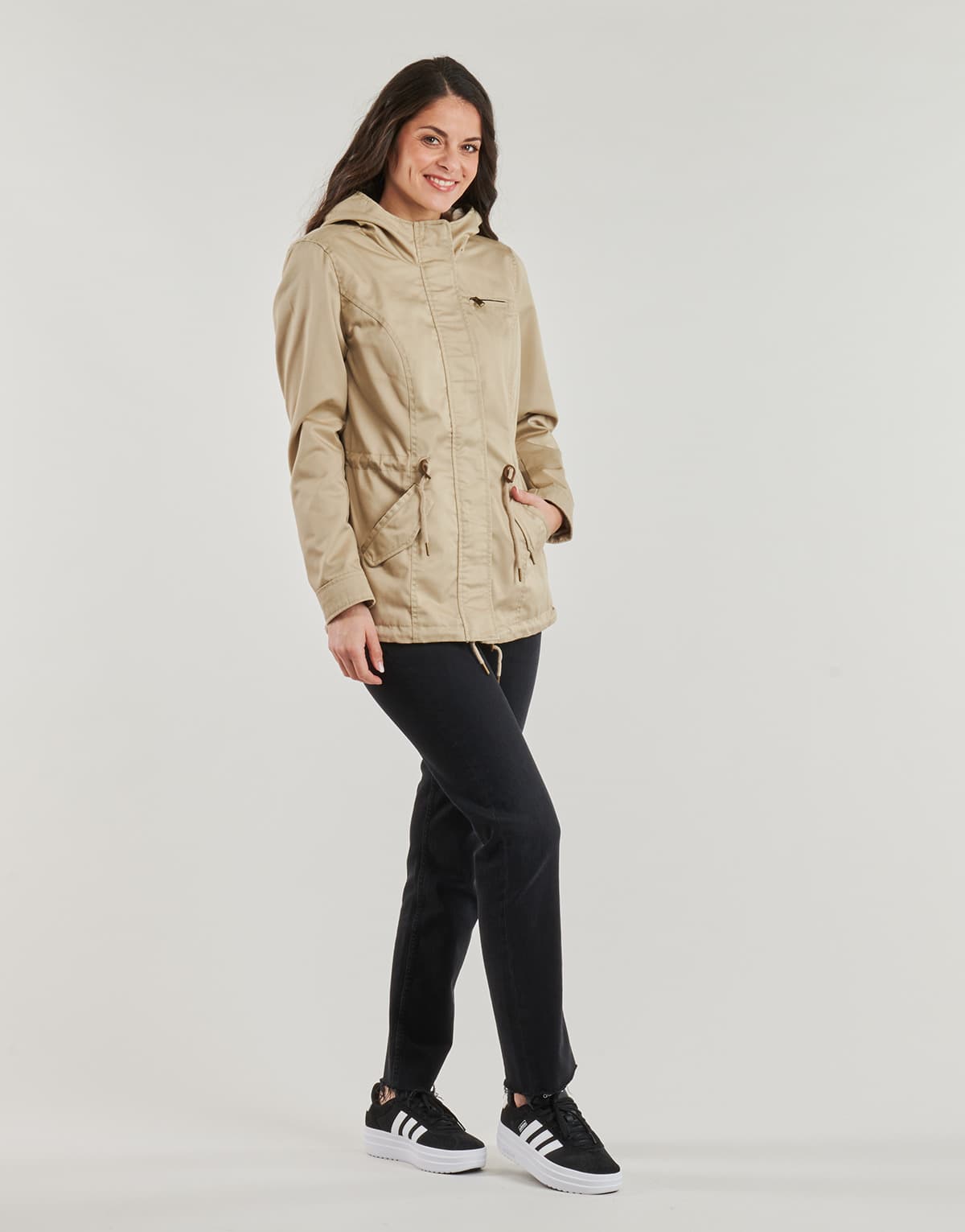 Women's Parkas Only Brown