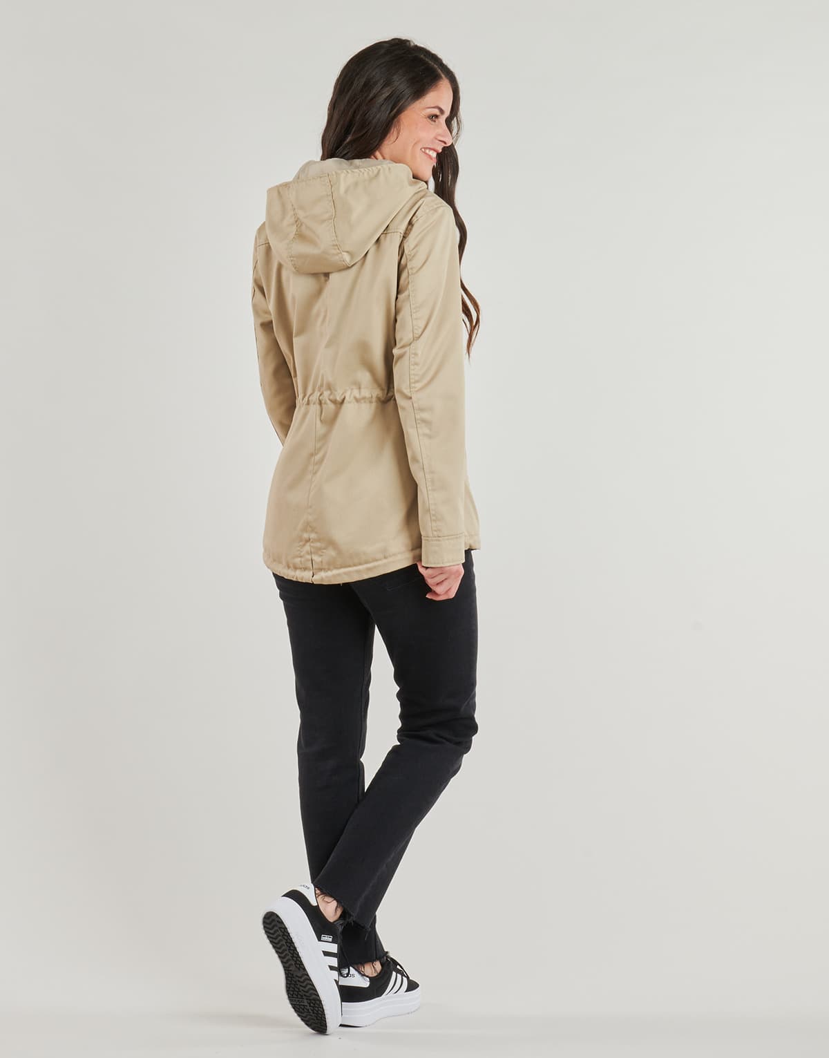 Women's Parkas Only Brown