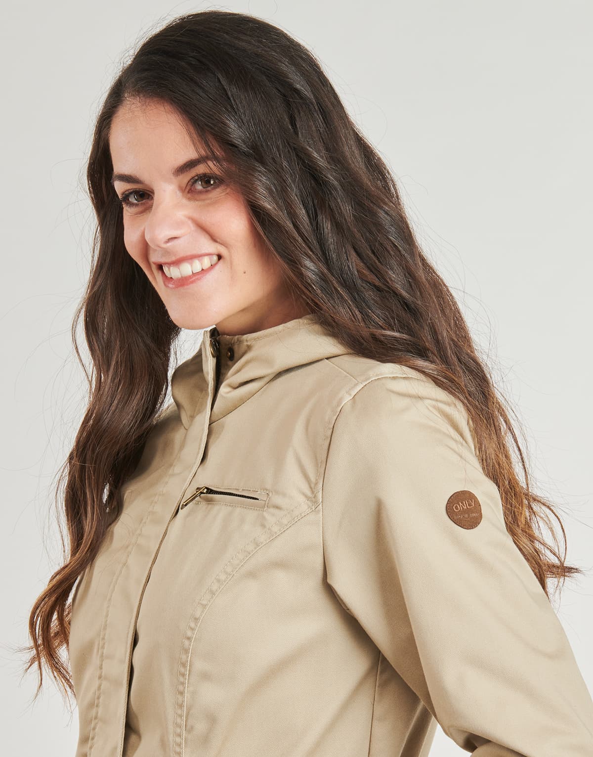 Women's Parkas Only Brown