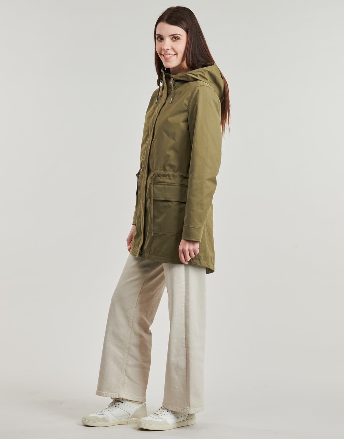 Women's Parkas Only Khaki