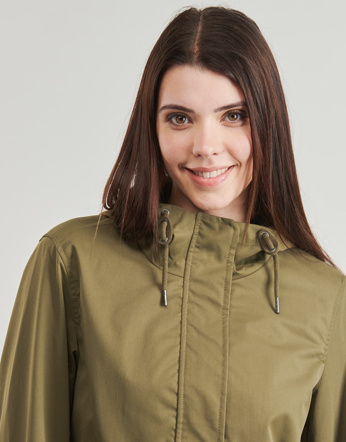 Women's Parkas Only Khaki