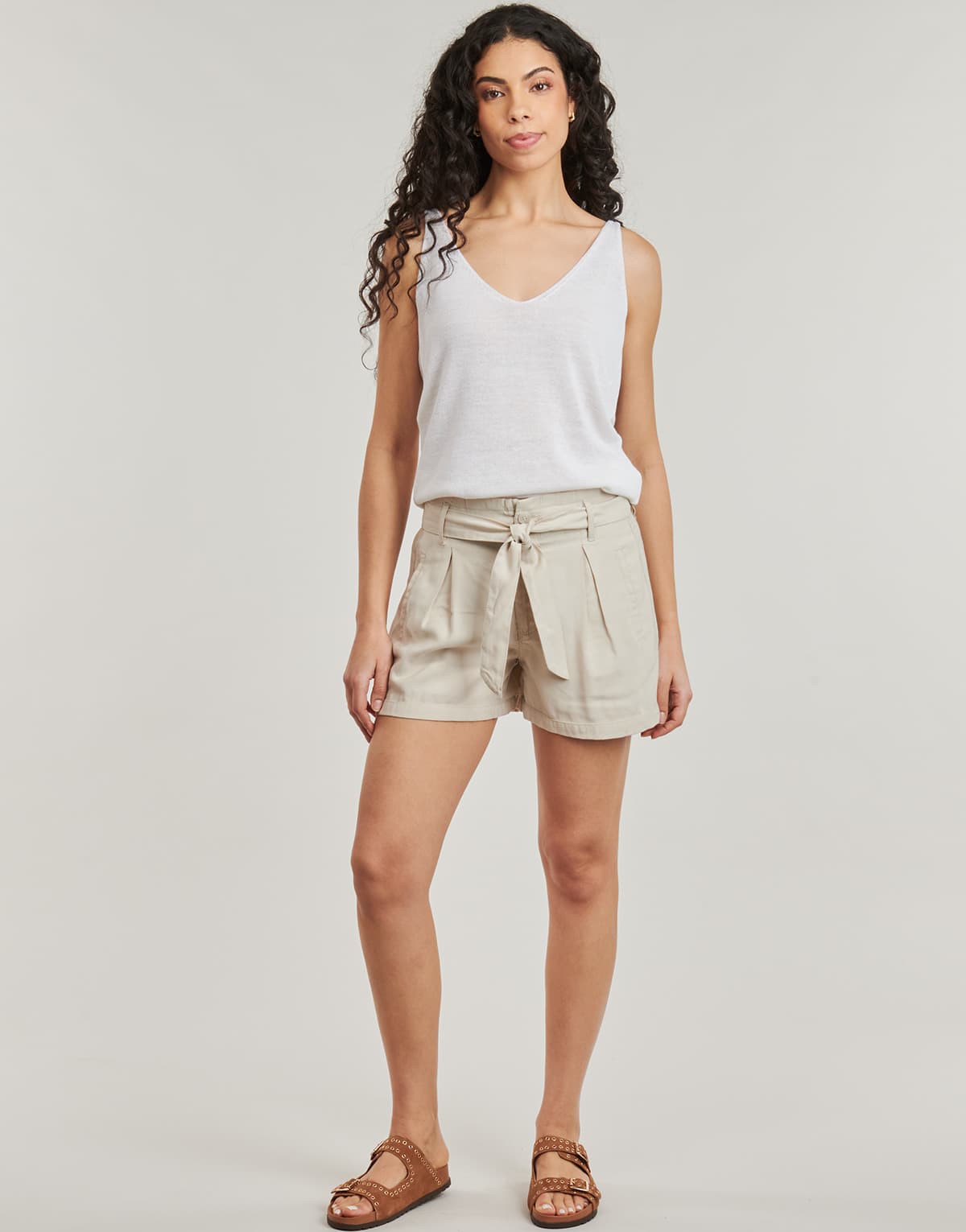 Women's Shorts Only Beige
