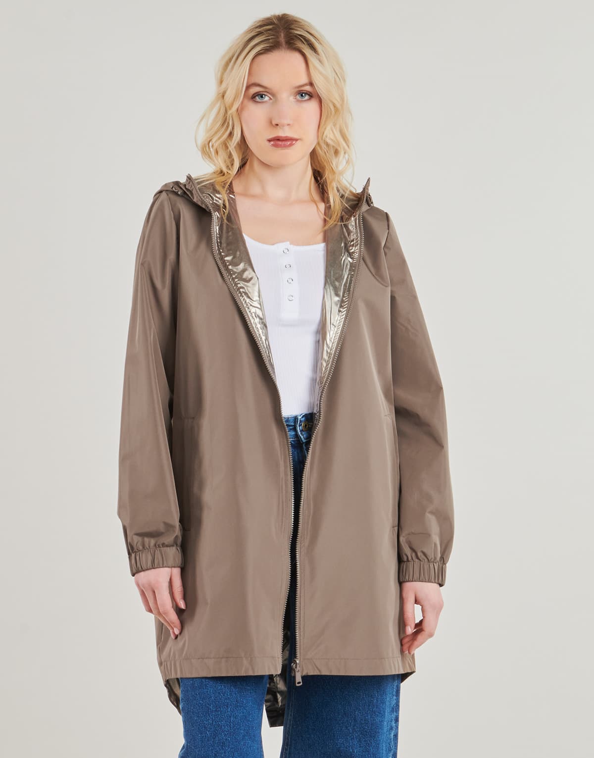 Women's Parkas Only Brown