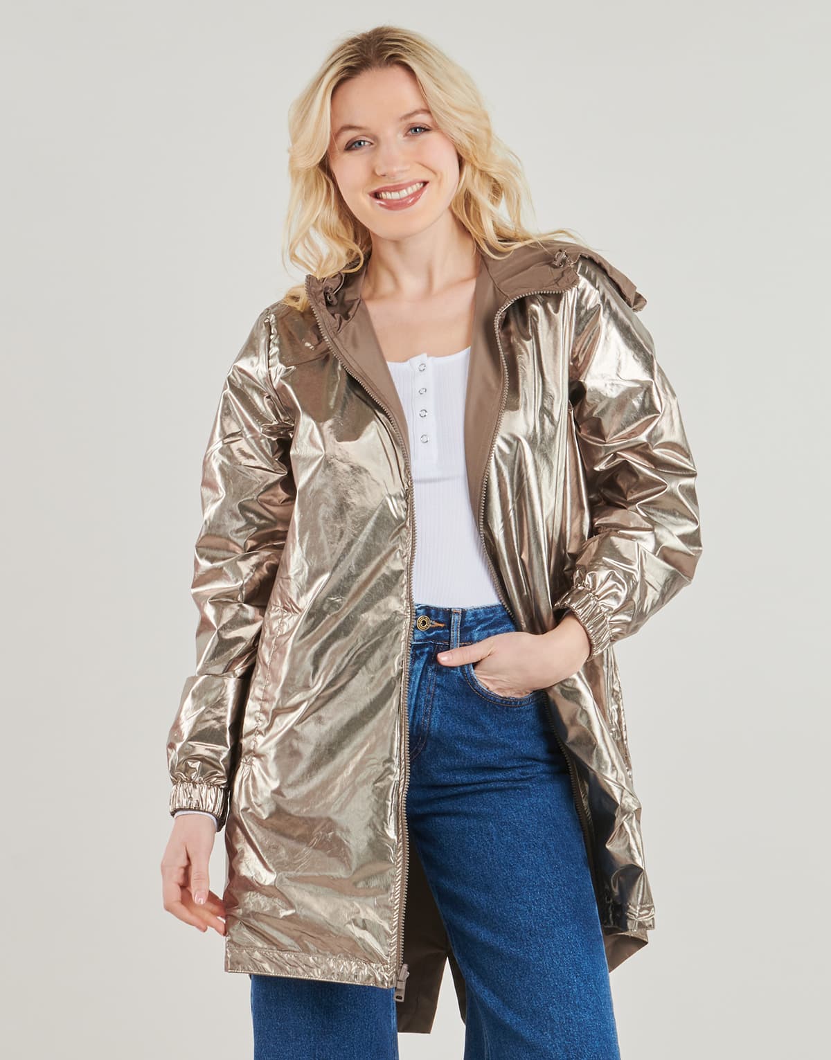 Women's Parkas Only Brown