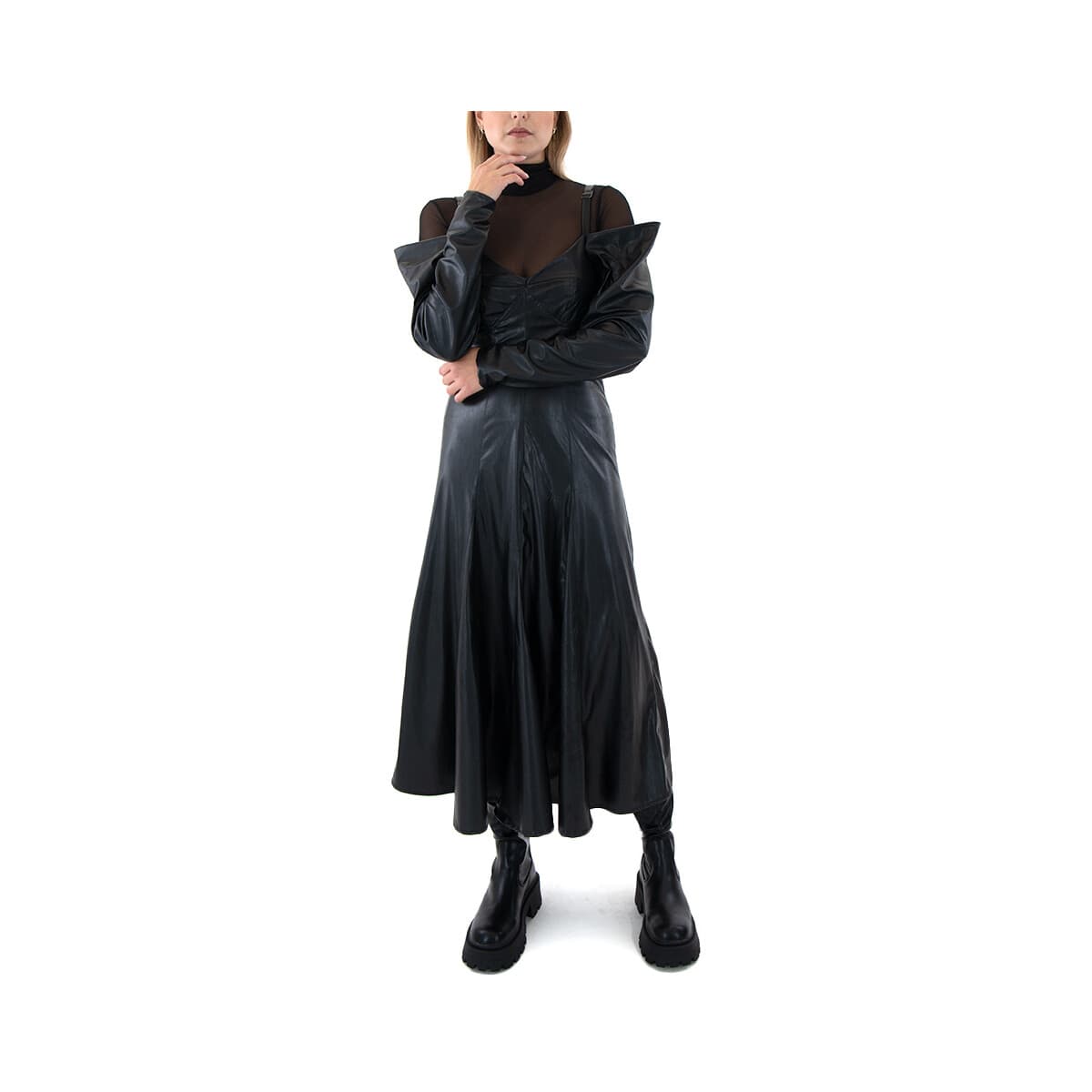 Women's Dresses Black N Black Multicolor