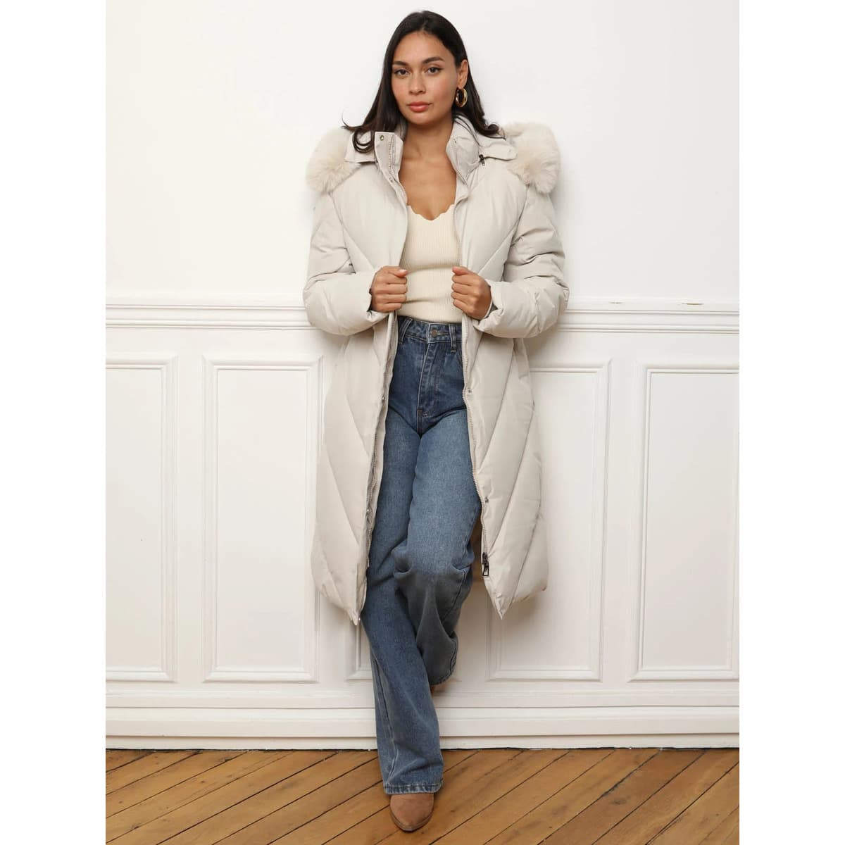 Women's Coats La Modeuse Beige