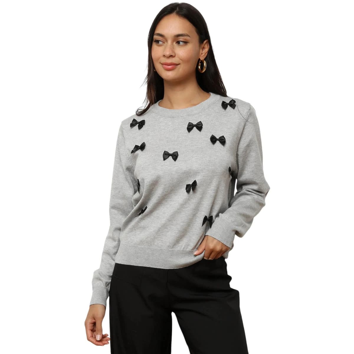 Women's Sweaters La Modeuse Gray