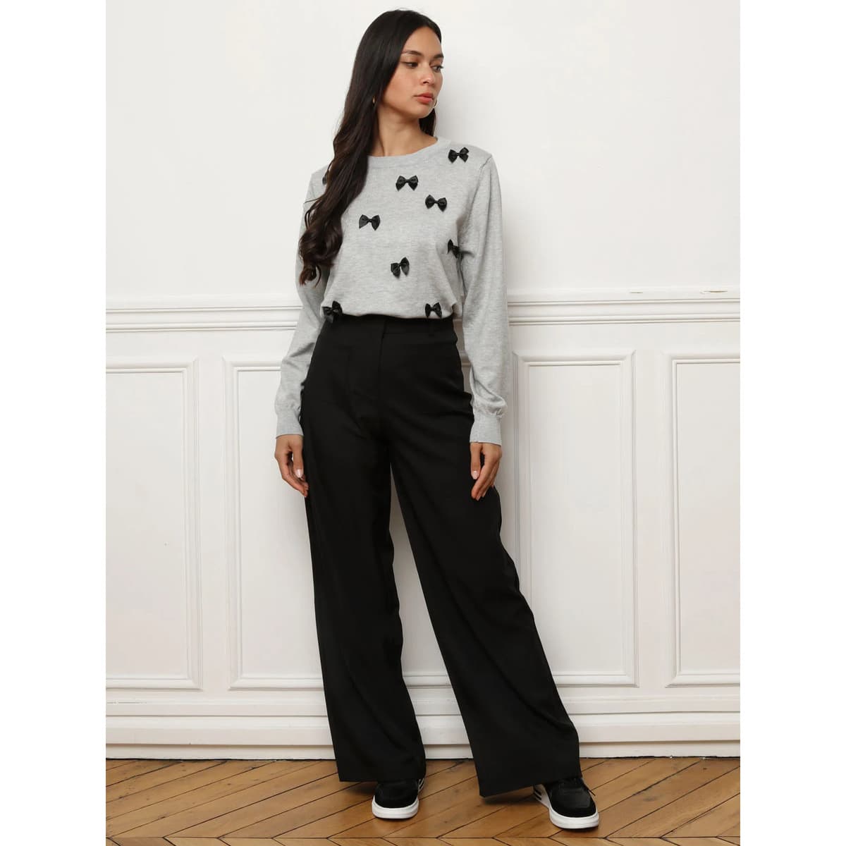 Women's Sweaters La Modeuse Gray