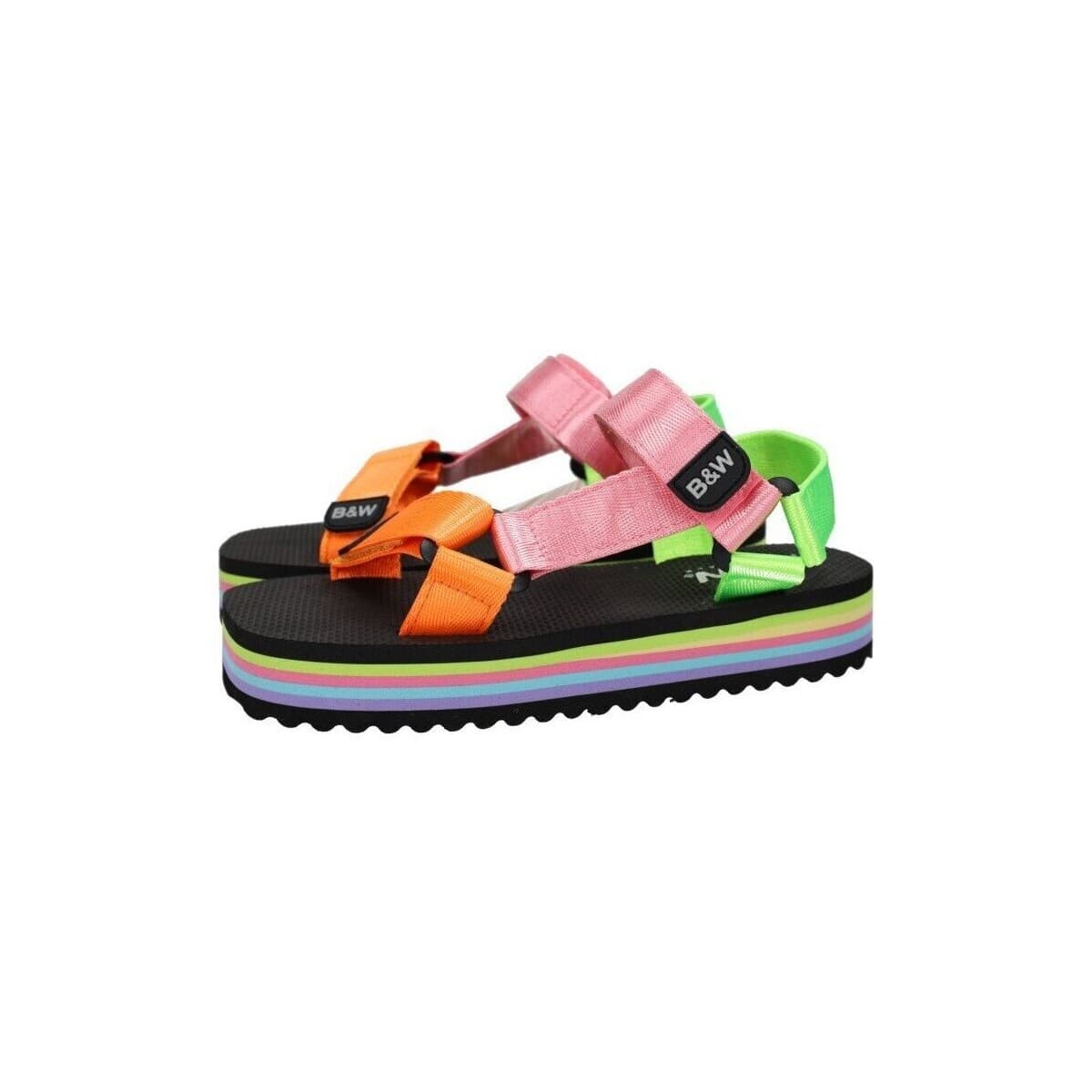 Women's Platforms B&w Multicolor