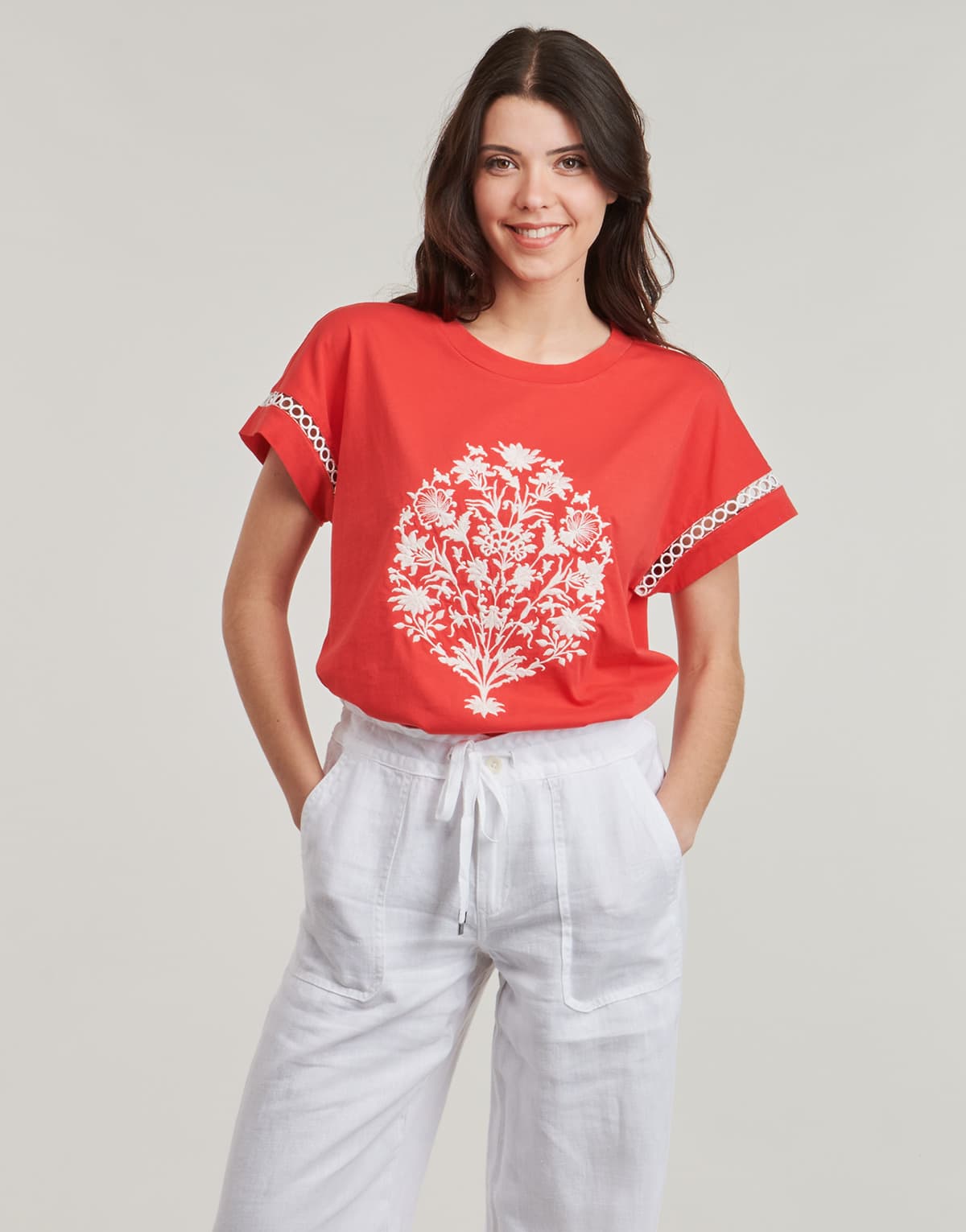 Women's T-Shirts Derhy Orange