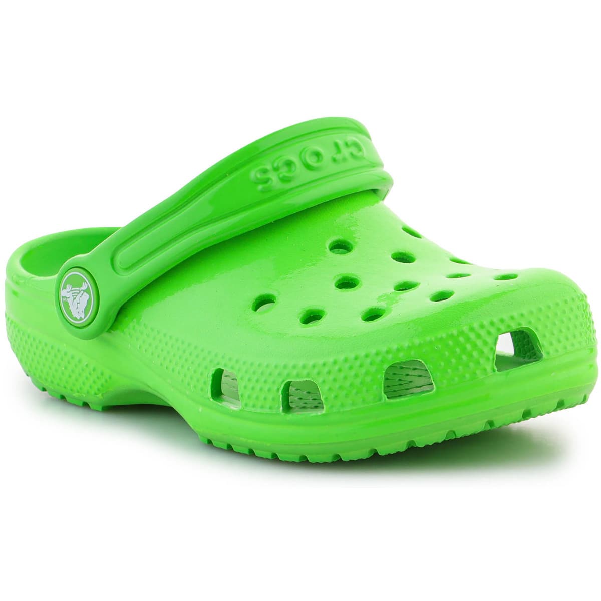 Σανδάλια χωρίς τακούνι Crocs Classic Neon Highlighter Clog K 209570-3WA Green Slime