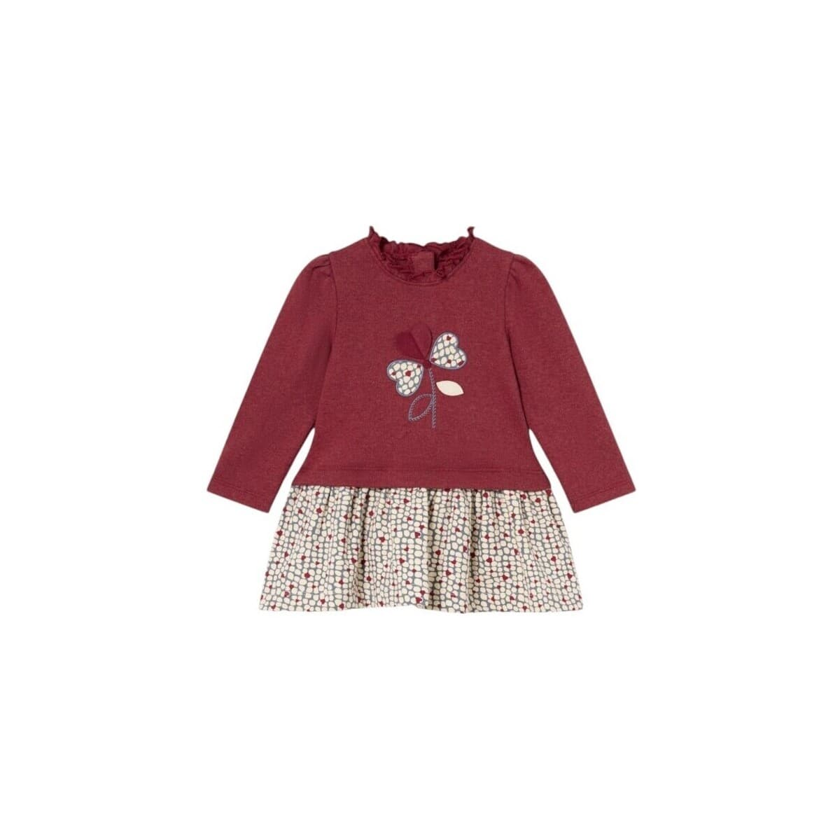 Φορέματα Mayoral 2917 VESTIDO COMBINADO Granate