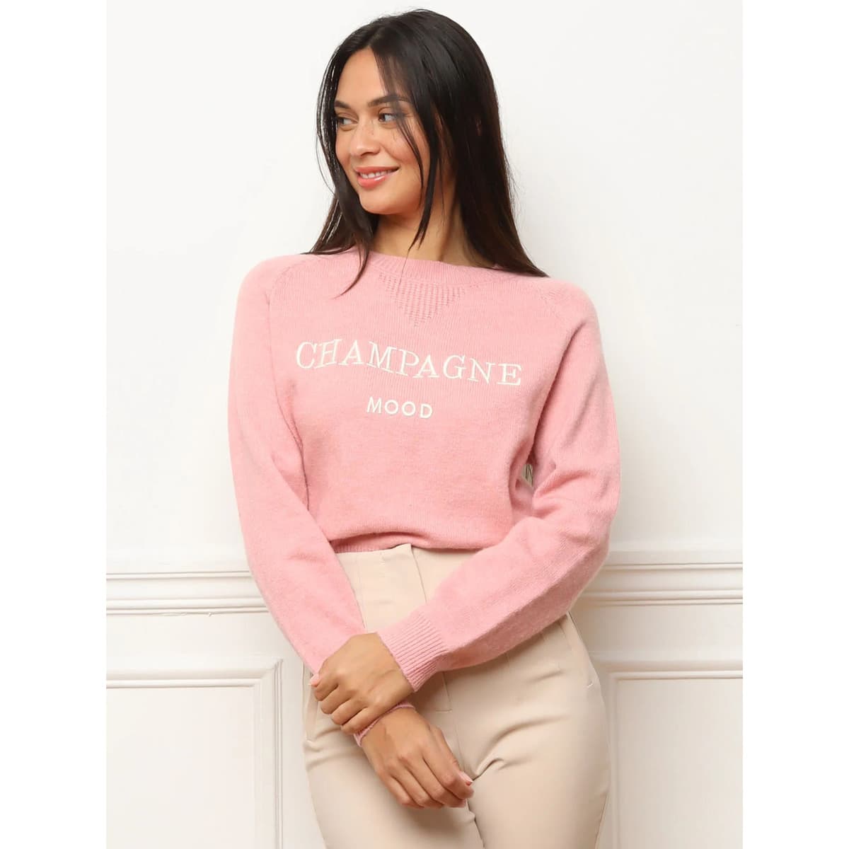 Women's Sweaters La Modeuse Pink