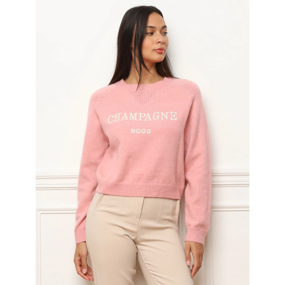 Women's Sweaters La Modeuse Pink