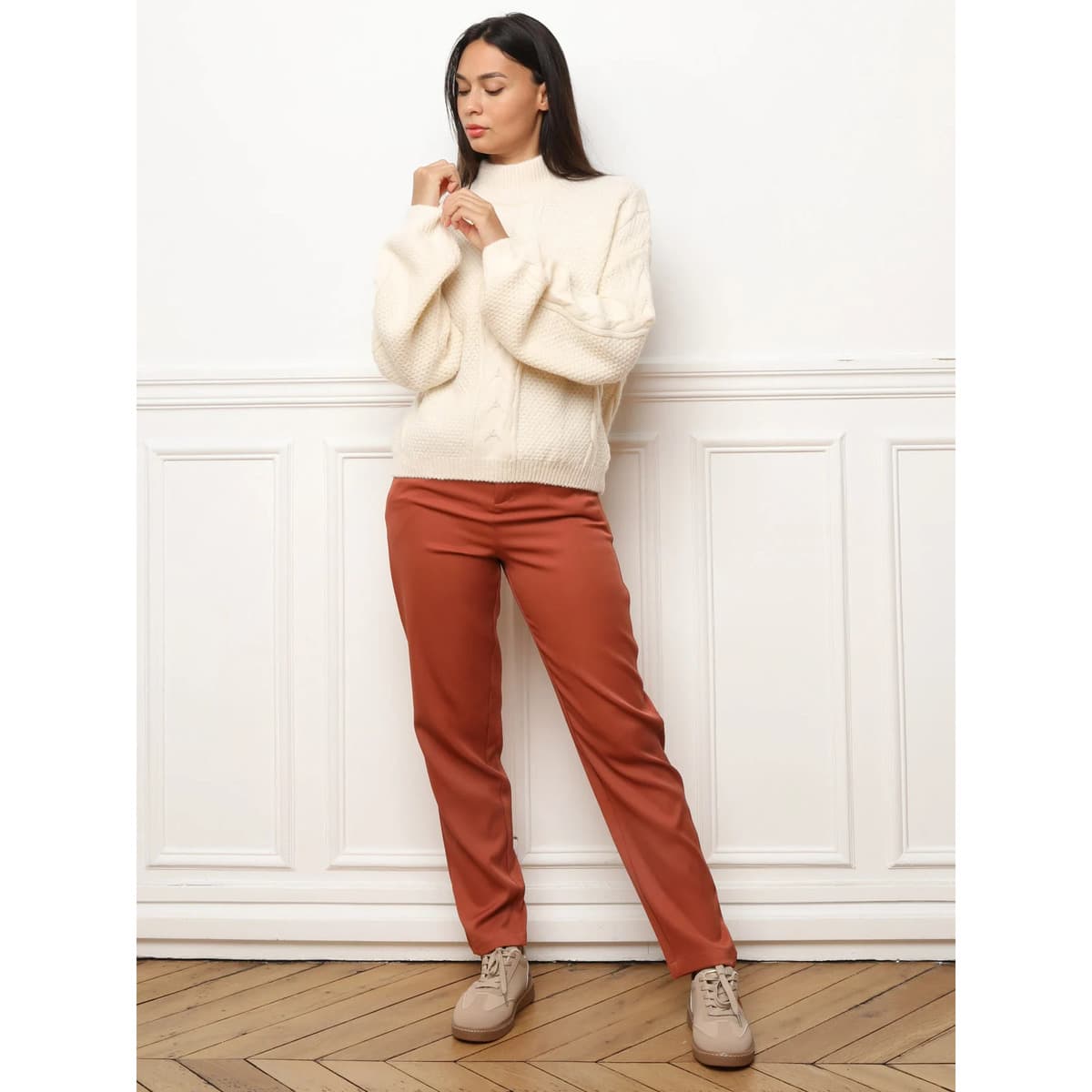 Women's Sweaters La Modeuse Beige