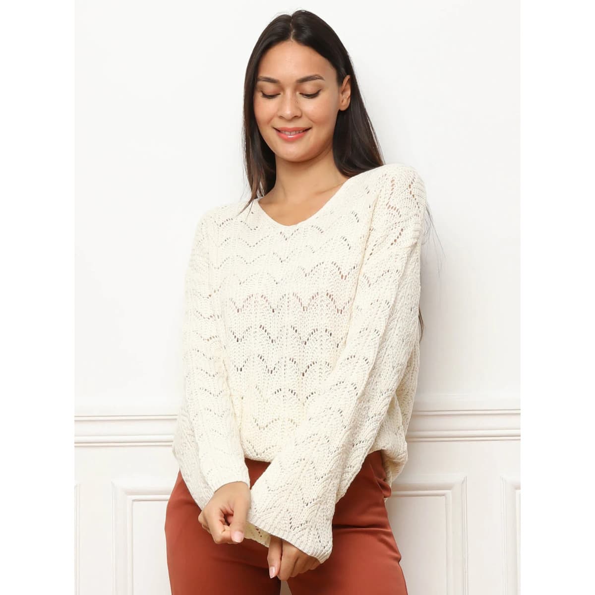 Women's Sweaters La Modeuse Beige