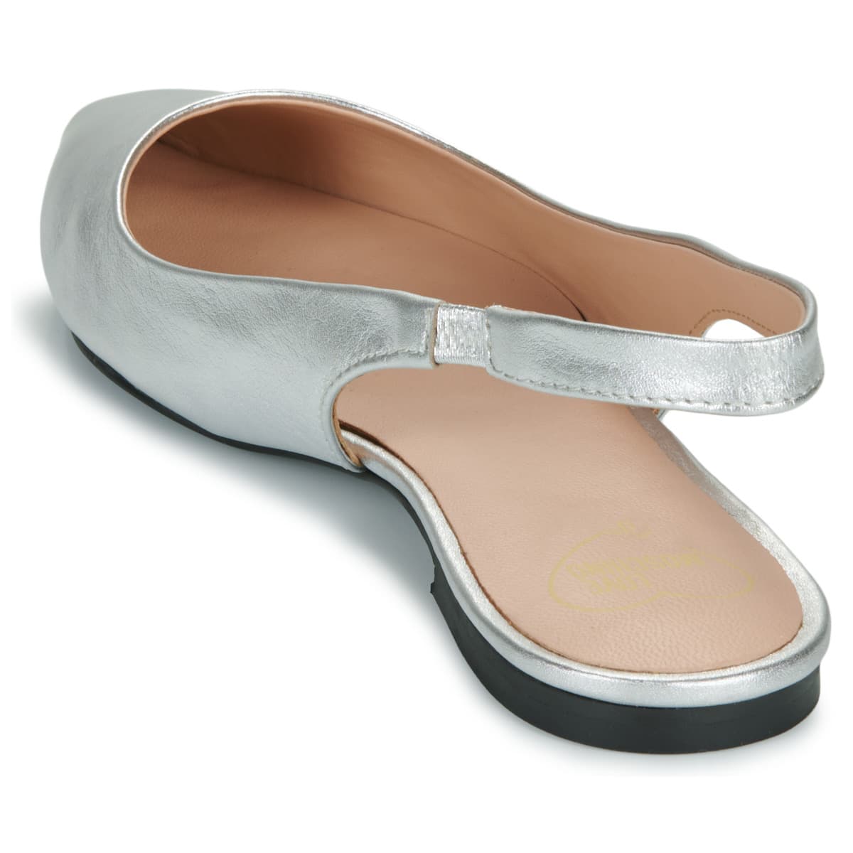Women's Ballet Flats Love Moschino Silver