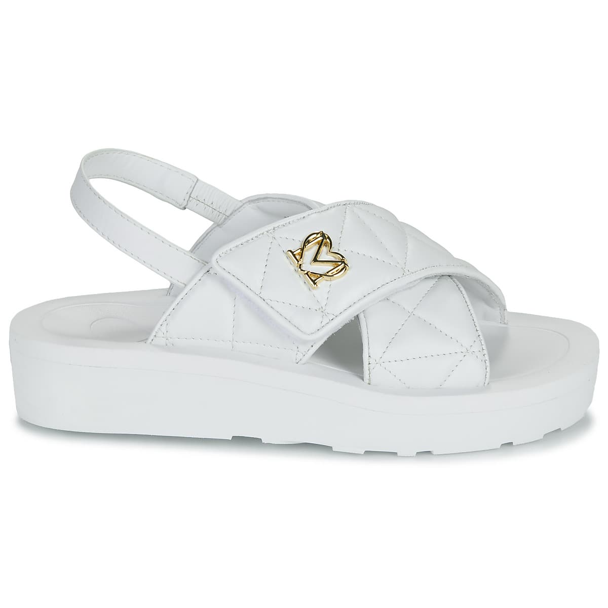 Women's Platforms Love Moschino White