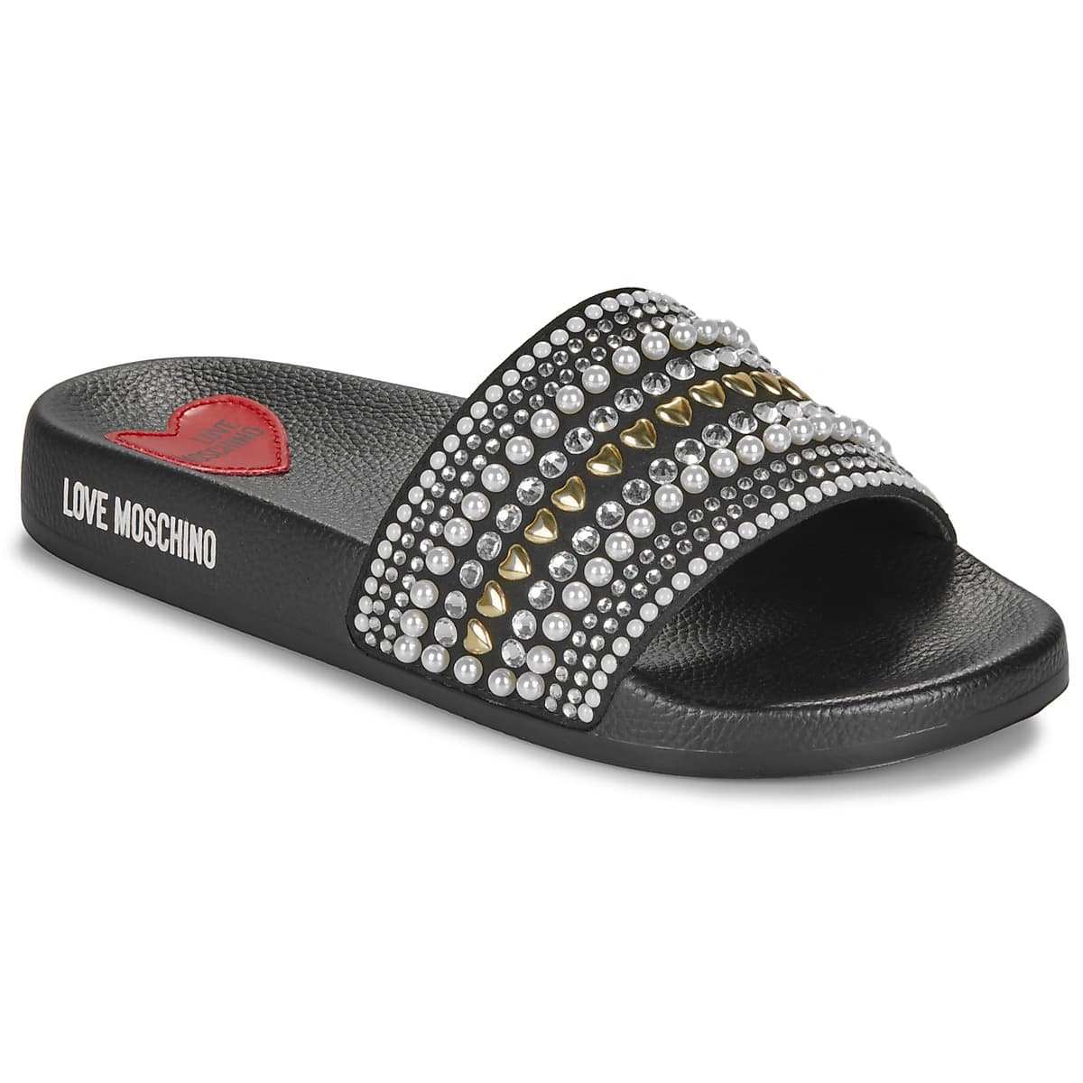 Women's Flip Flops Love Moschino Black