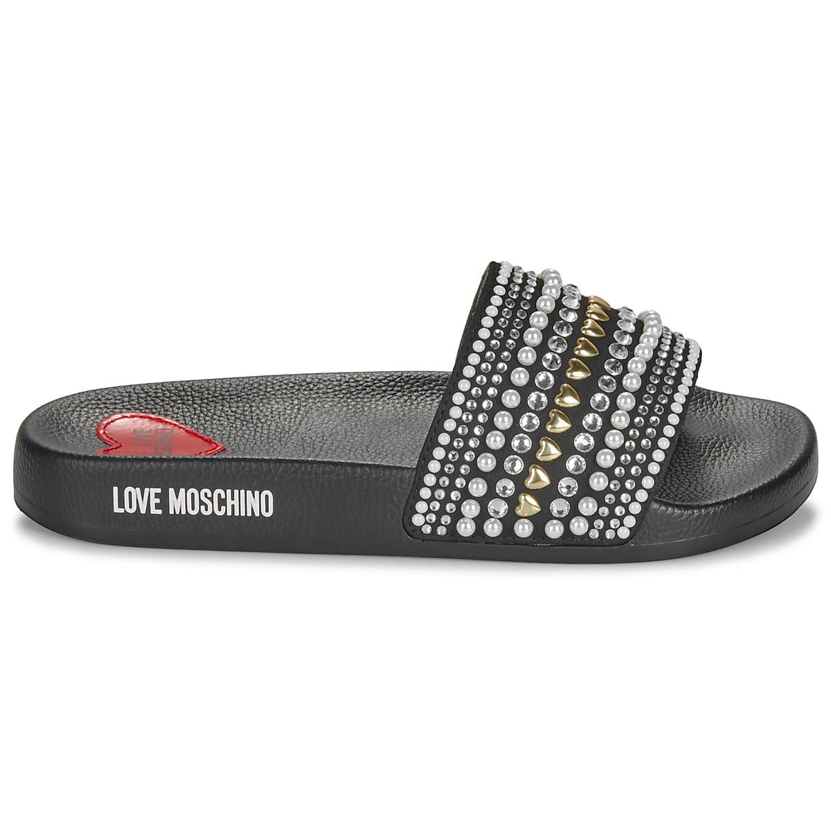 Women's Flip Flops Love Moschino Black