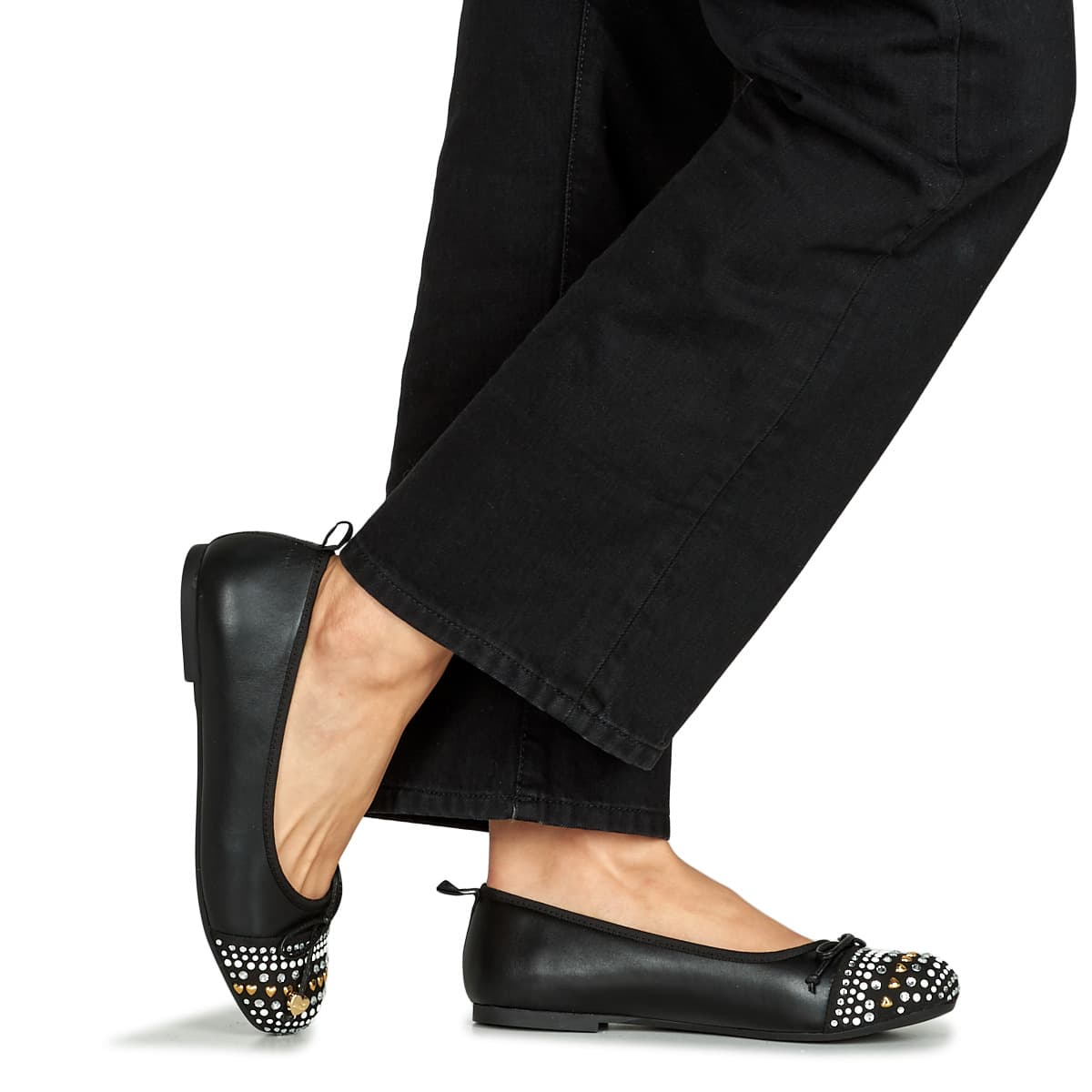Women's Ballet Flats Love Moschino Black