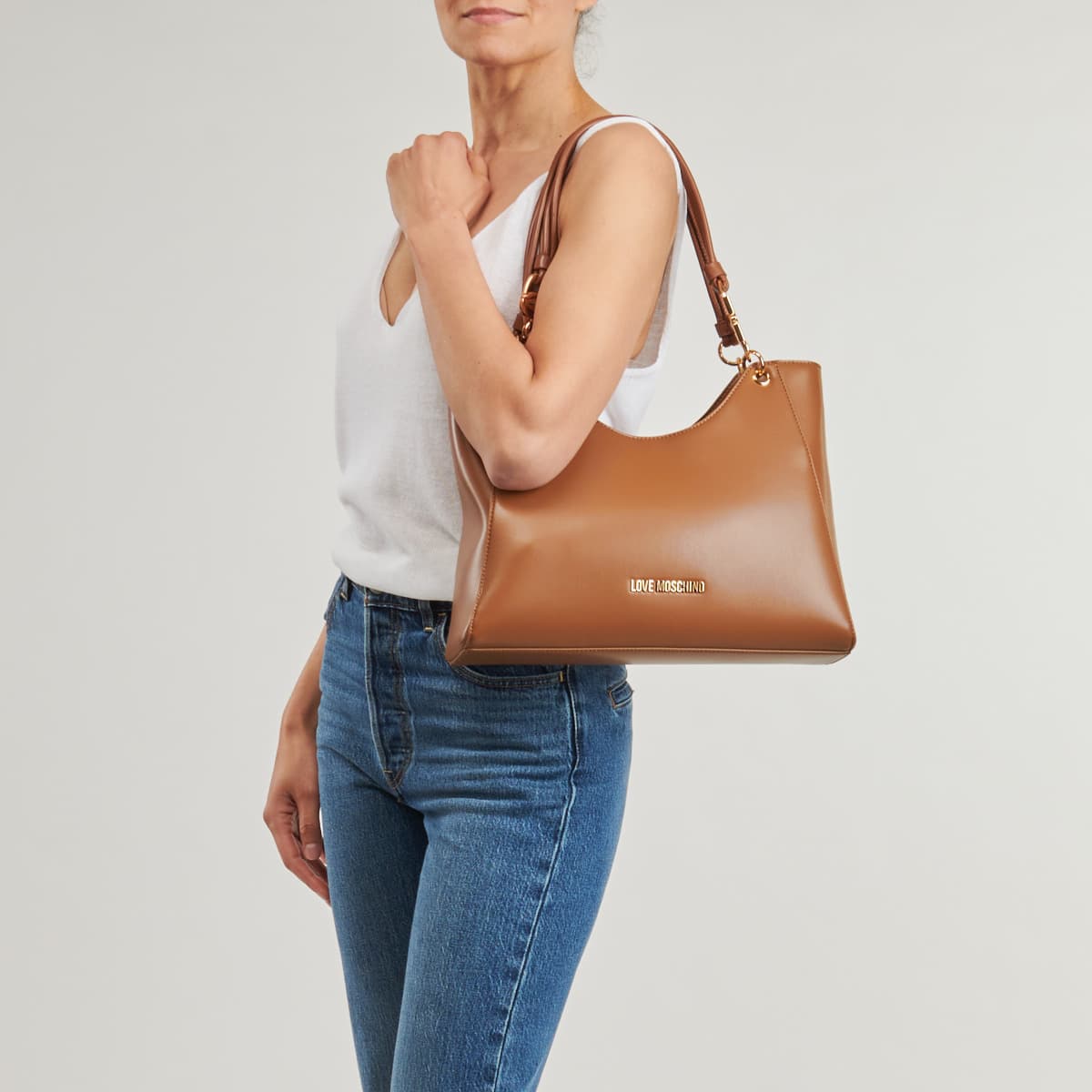 Women's Tote Bags Love Moschino Brown