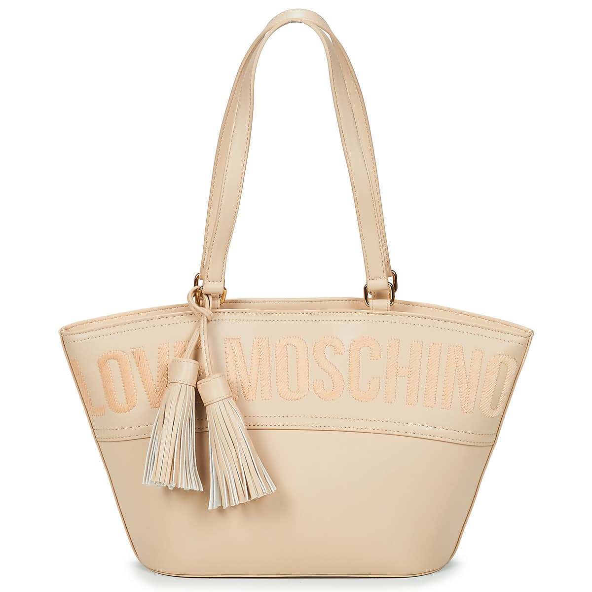 Women's Tote Bags Love Moschino Beige